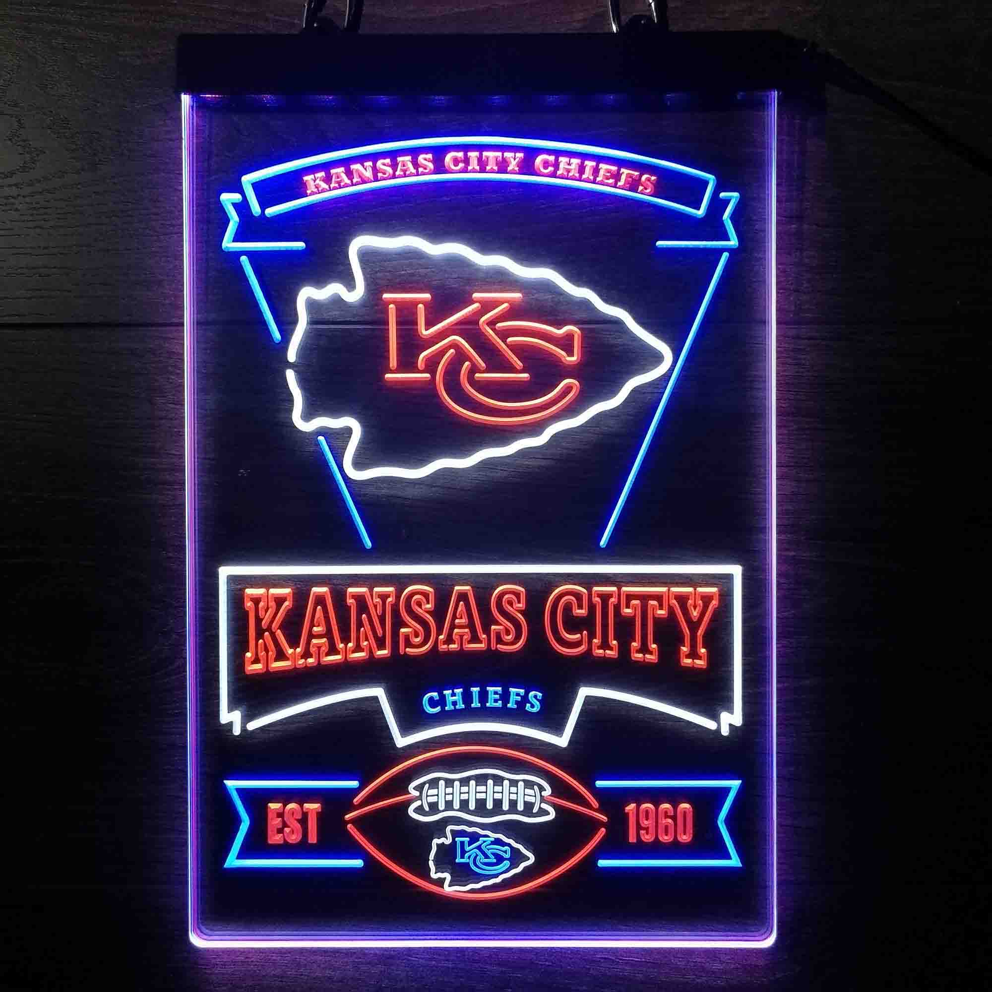 Kansas City Chiefs Led Light Sign