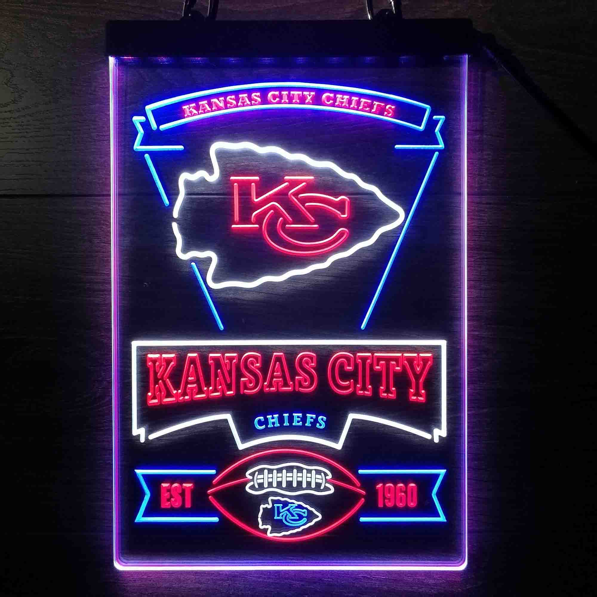 Kansas City Chiefs Led Light Sign