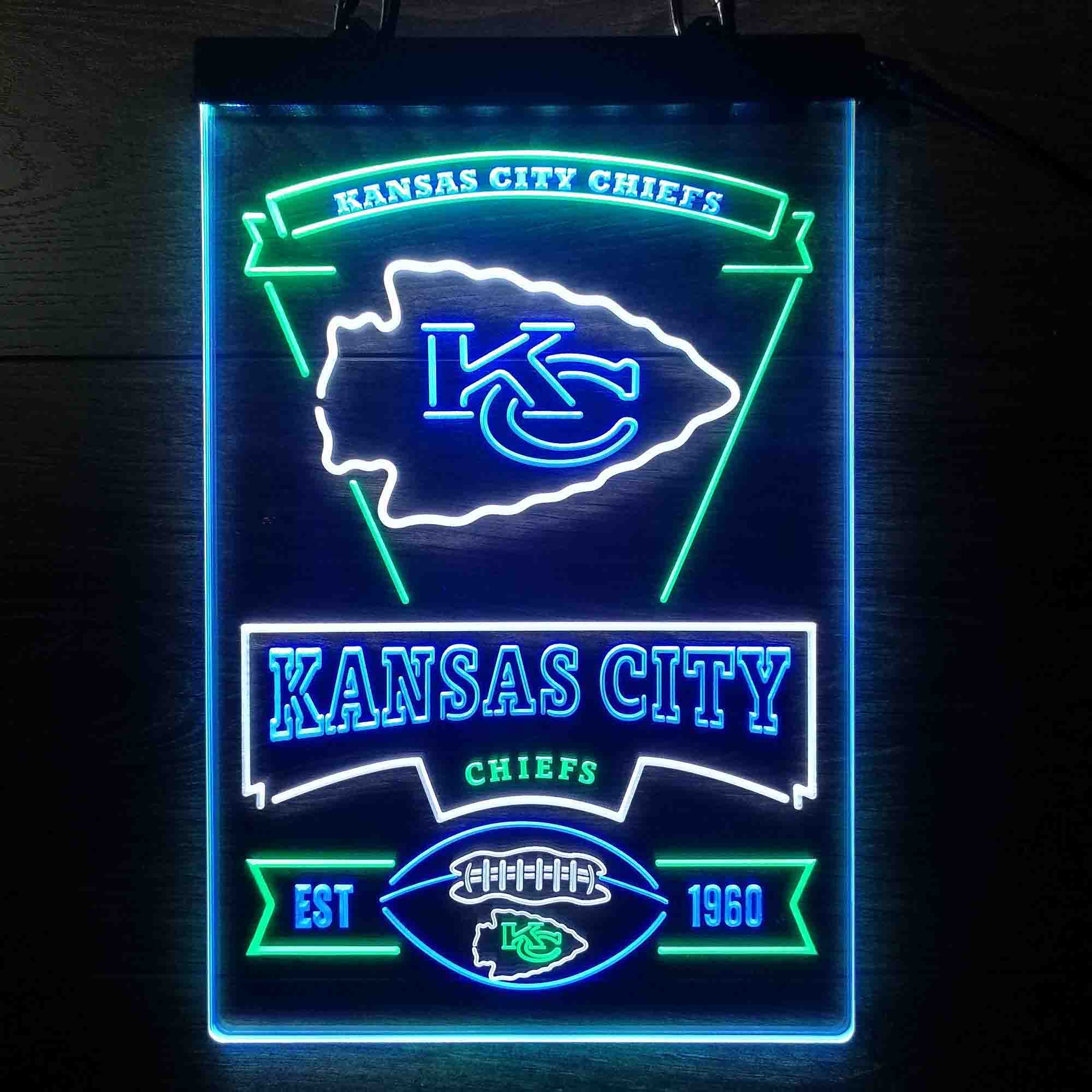 Kansas City Chiefs Led Light Sign