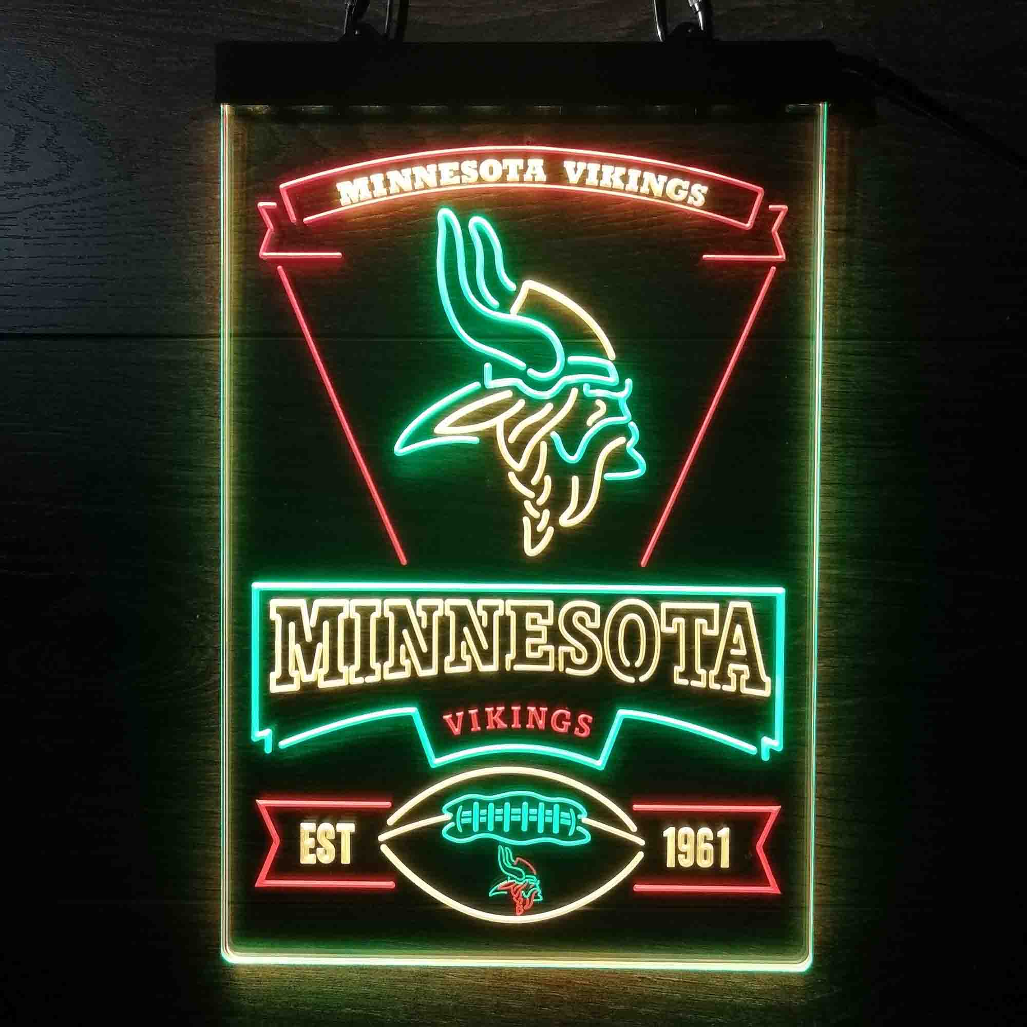 Minnesota Vikings Neon LED Light Sign