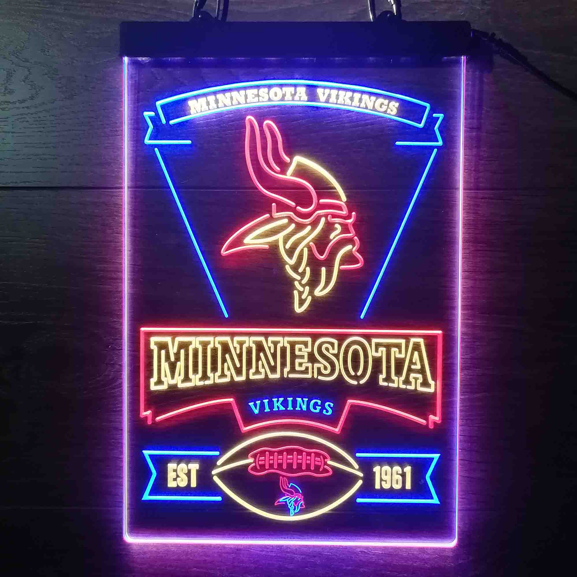 Minnesota Vikings Neon LED Light Sign