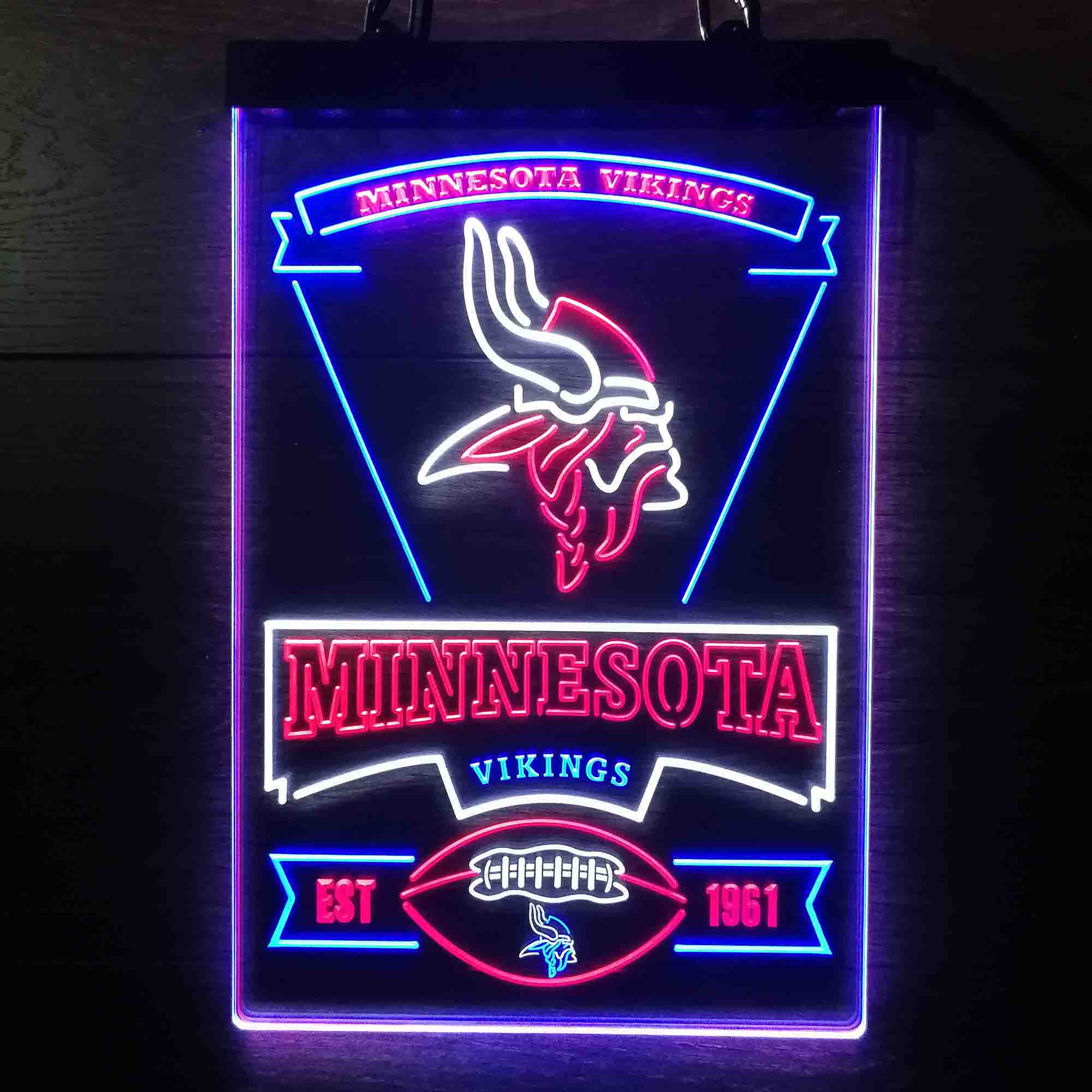 Minnesota Vikings Neon LED Light Sign