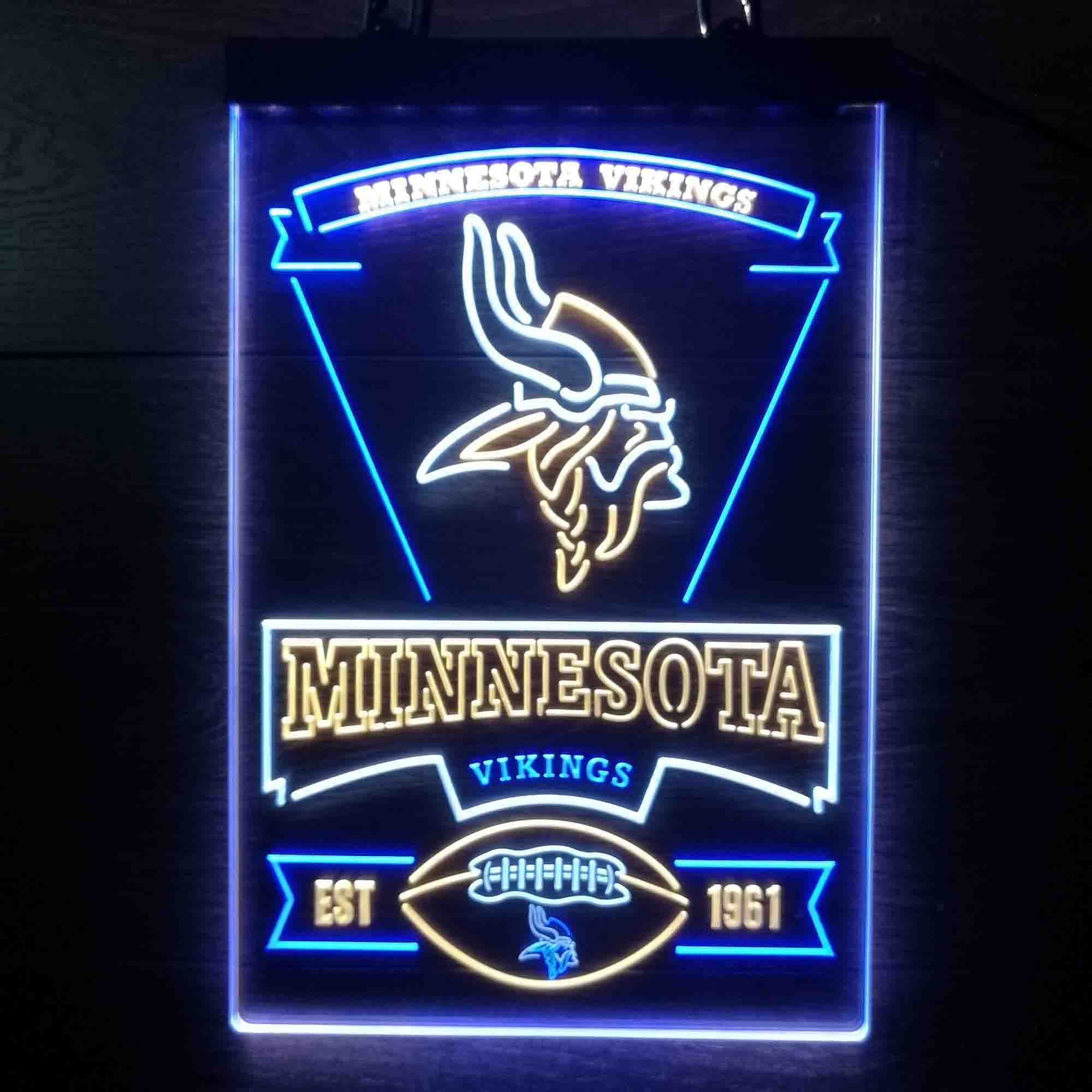 Minnesota Vikings Neon LED Light Sign