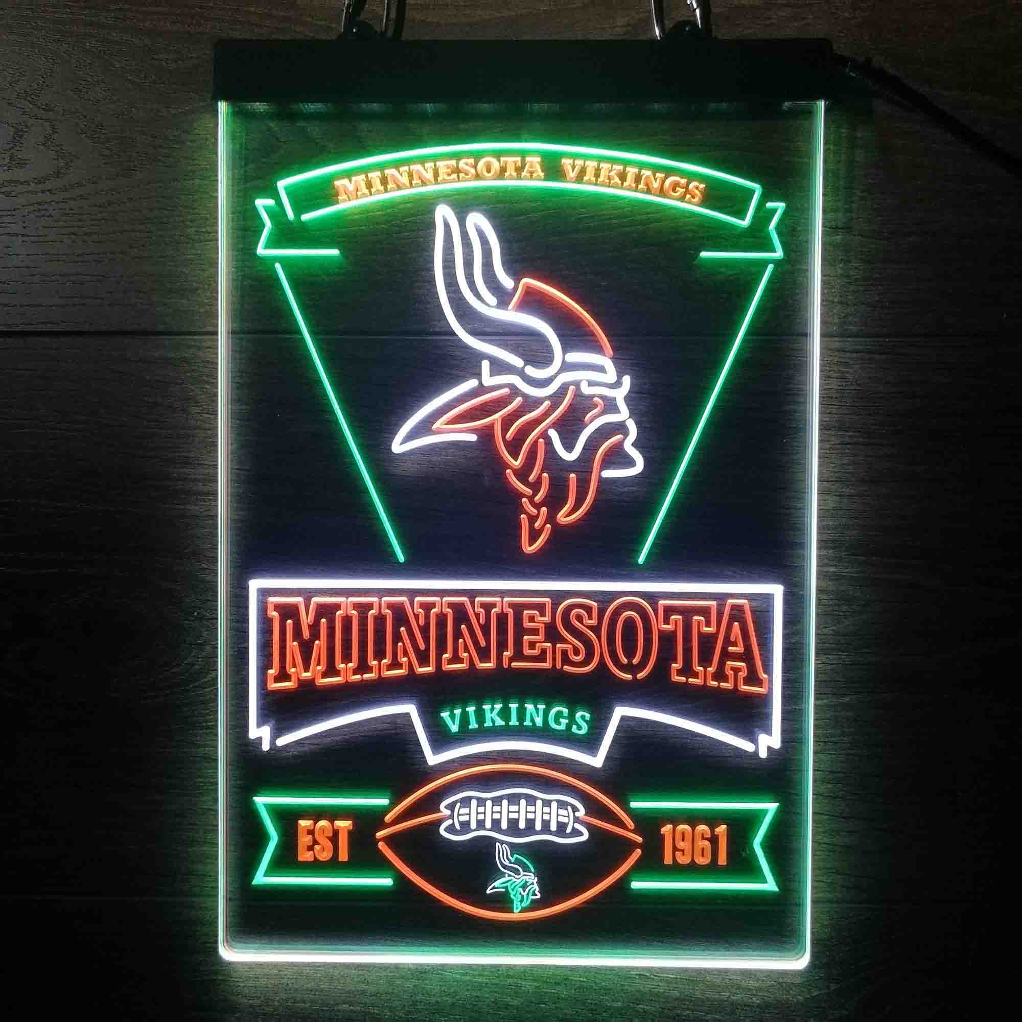 Minnesota Vikings Neon LED Light Sign