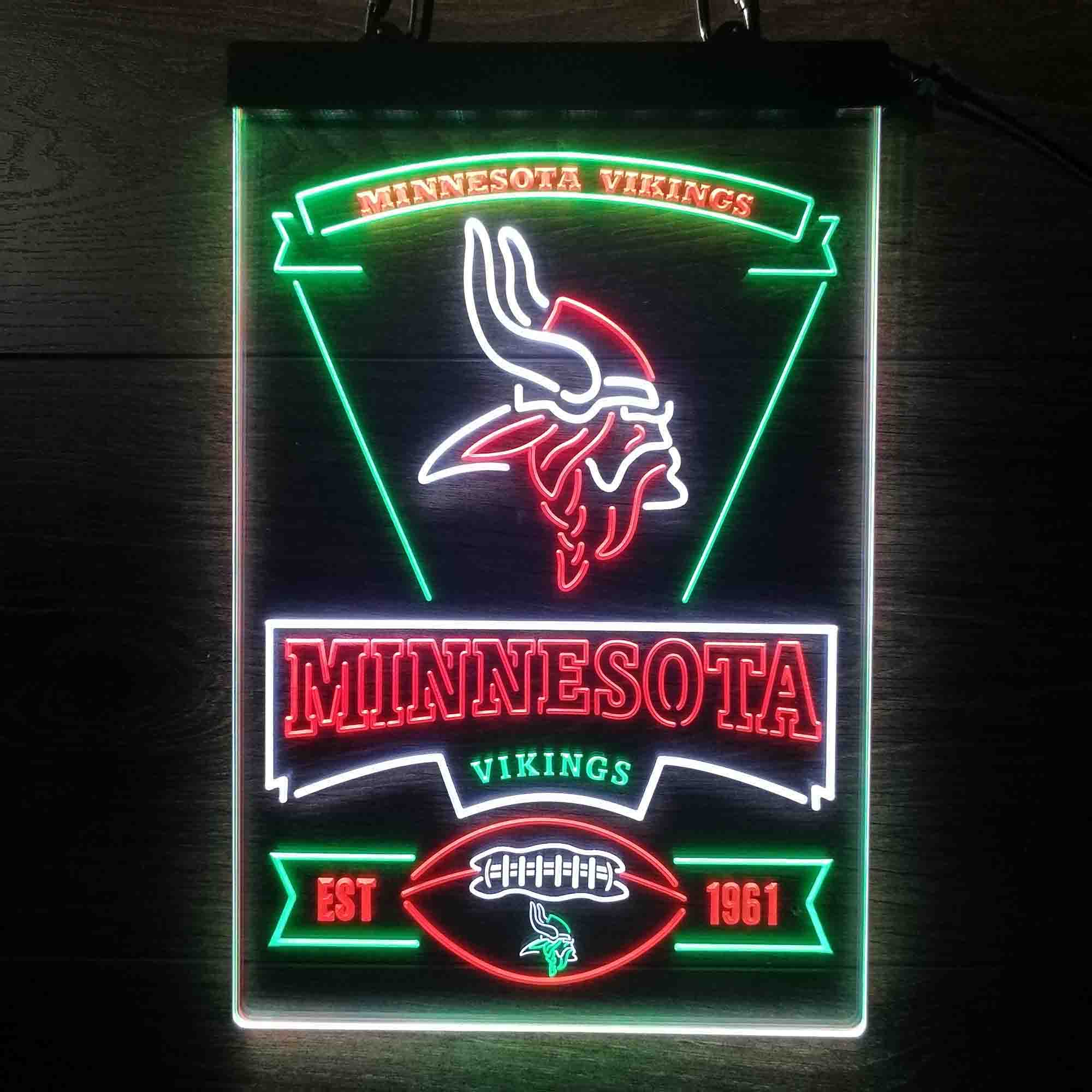 Minnesota Vikings Neon LED Light Sign