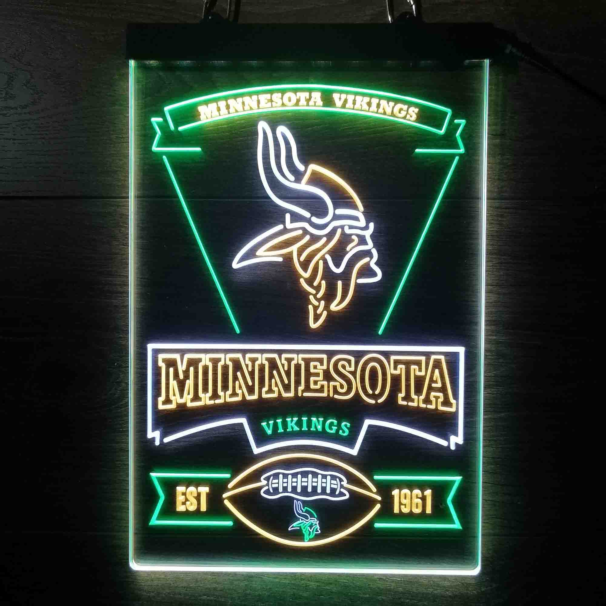 Minnesota Vikings Neon LED Light Sign