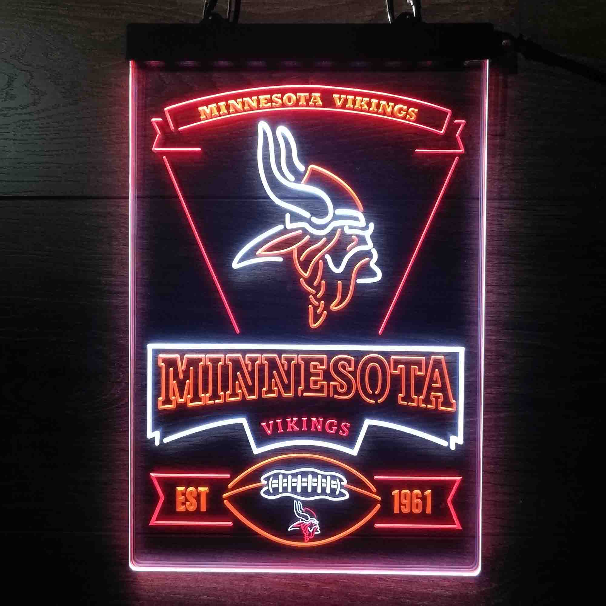 Minnesota Vikings Neon LED Light Sign