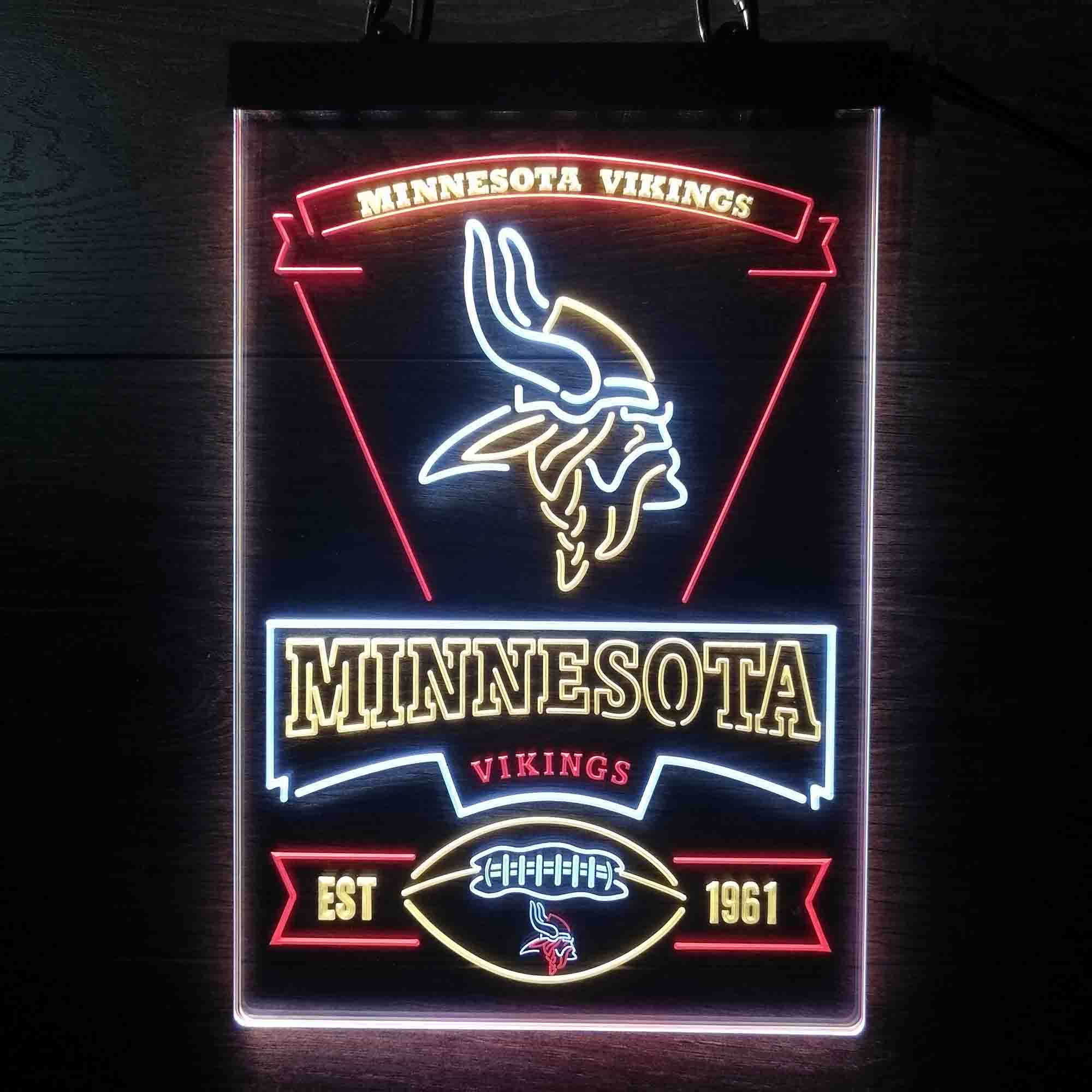 Minnesota Vikings Neon LED Light Sign