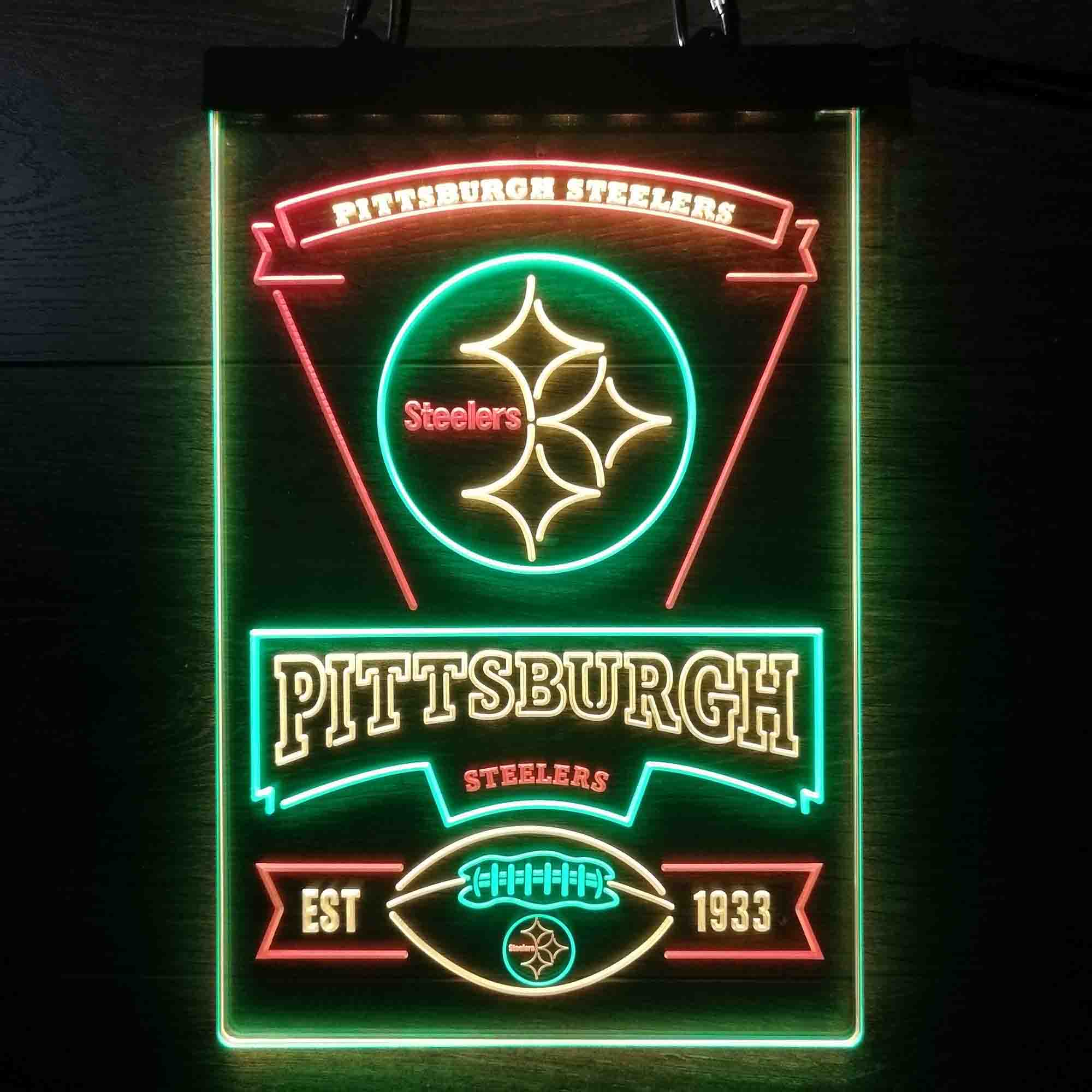 Pittsburgh Steelers Neon LED Light Sign