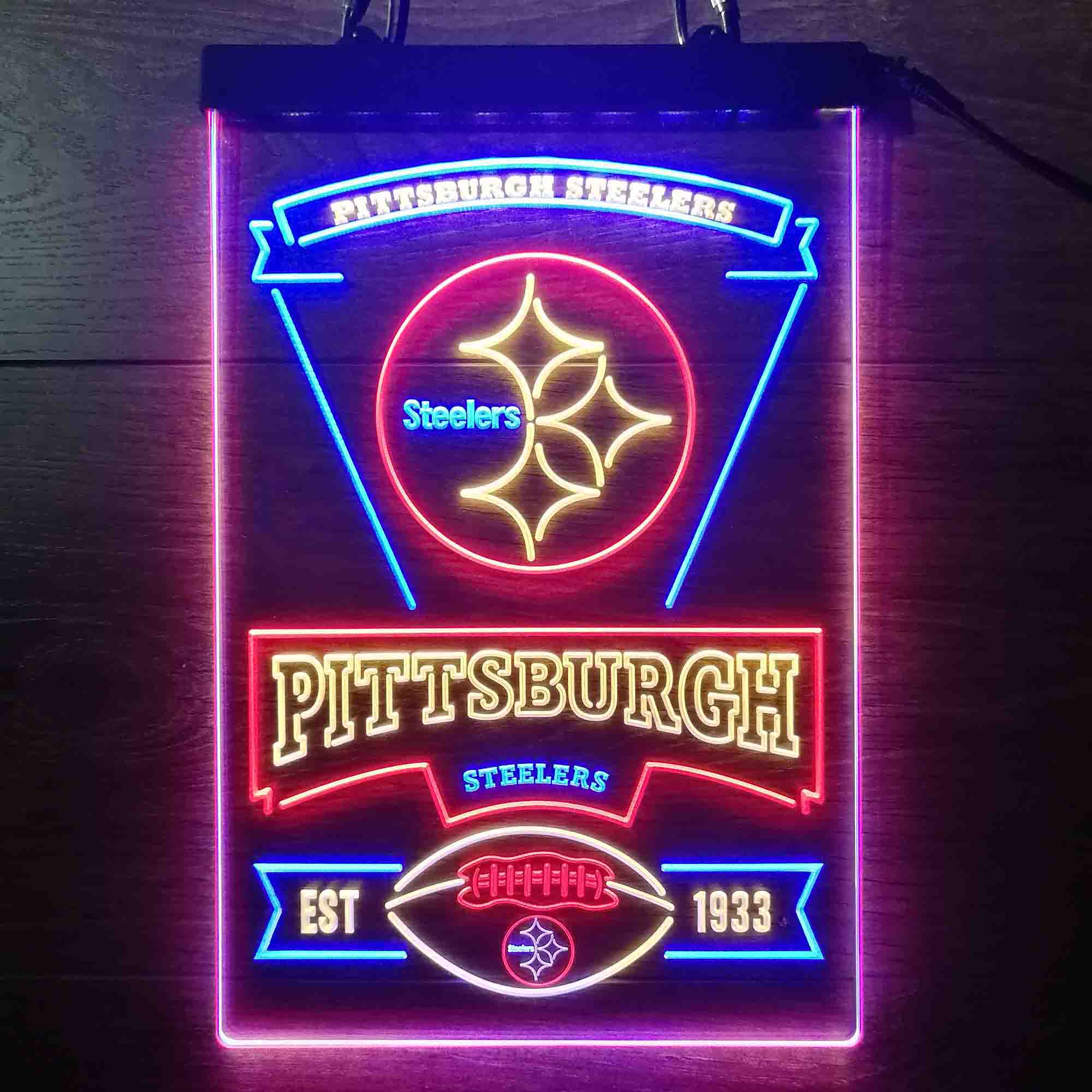 Pittsburgh Steelers Neon LED Light Sign