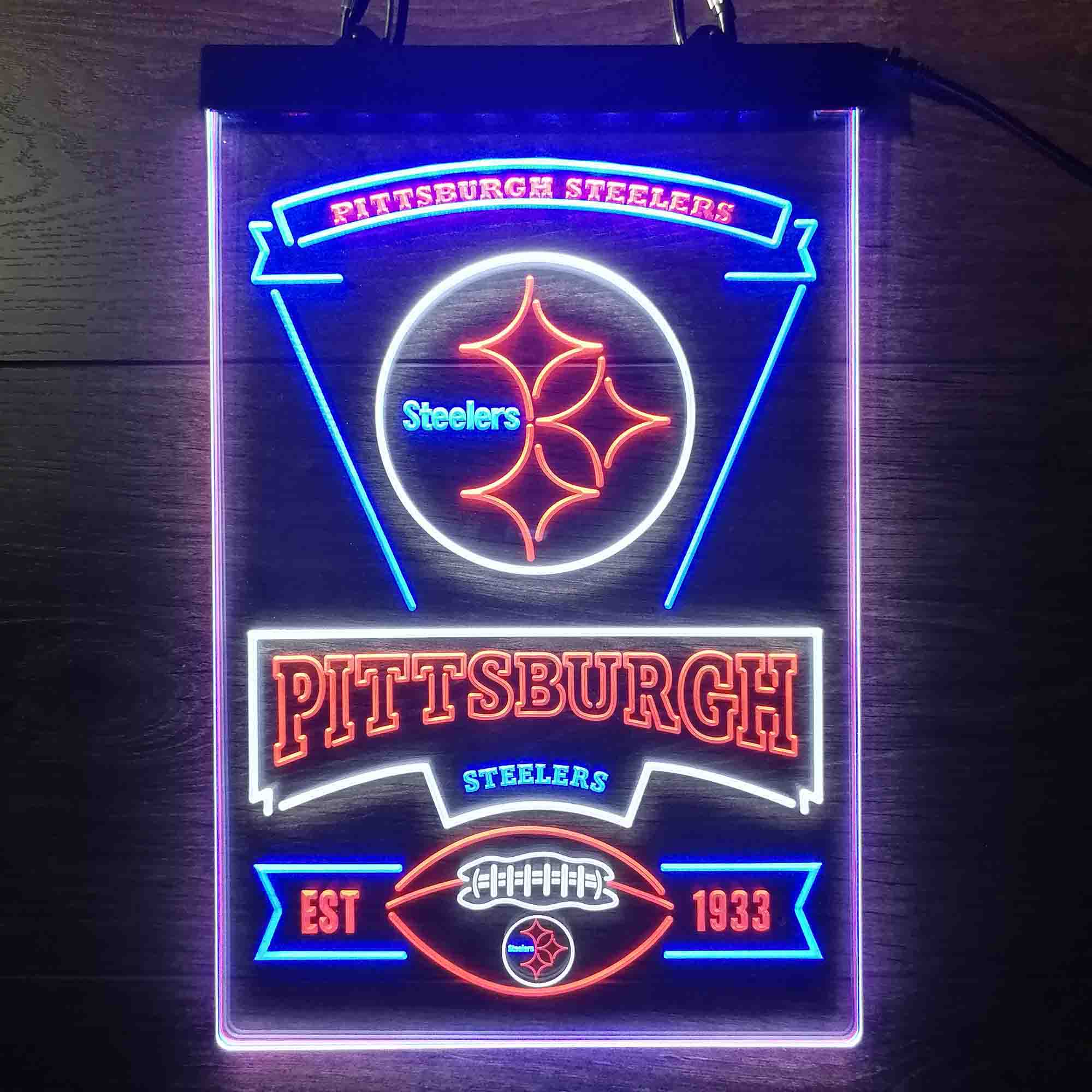 Pittsburgh Steelers Neon LED Light Sign