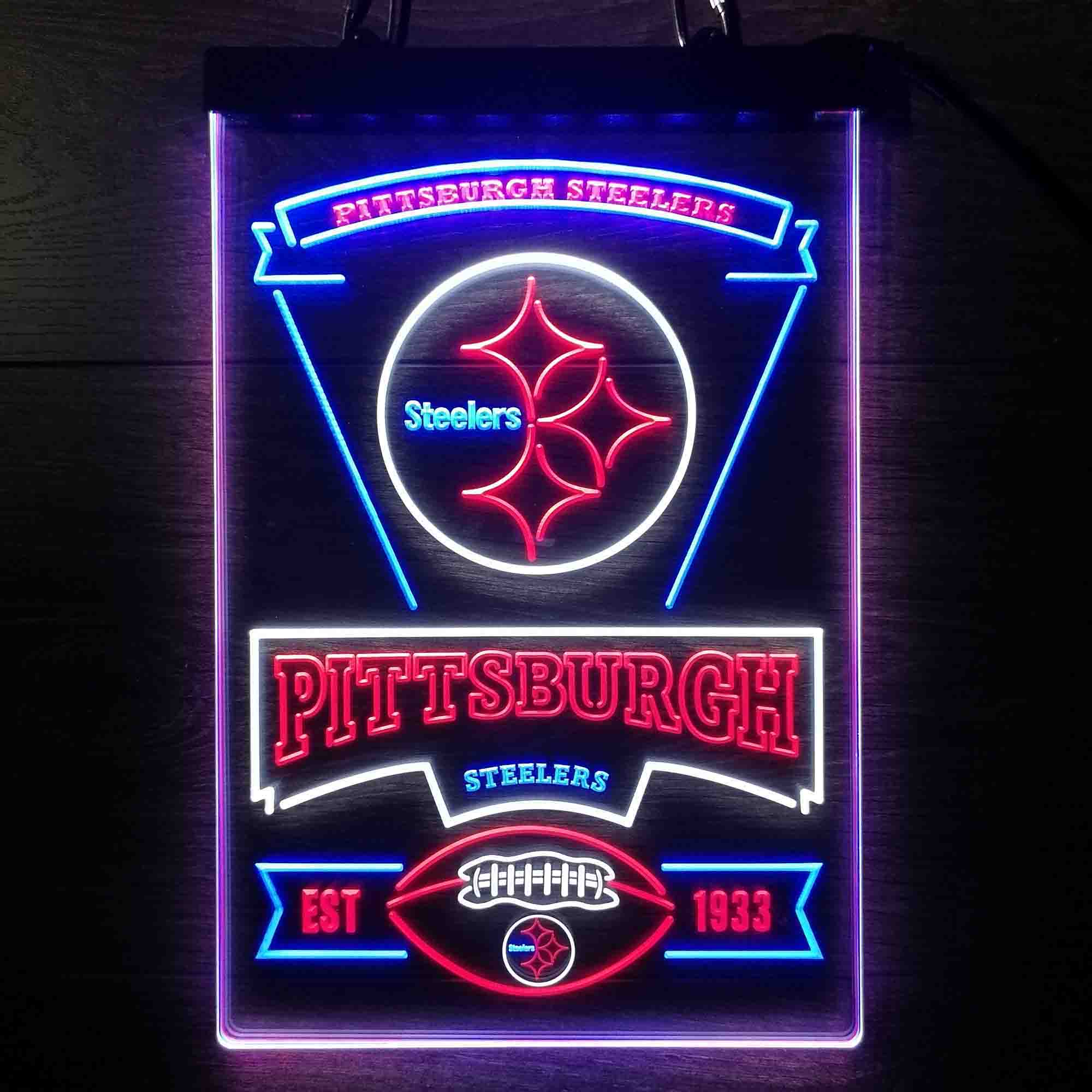 Pittsburgh Steelers Neon LED Light Sign