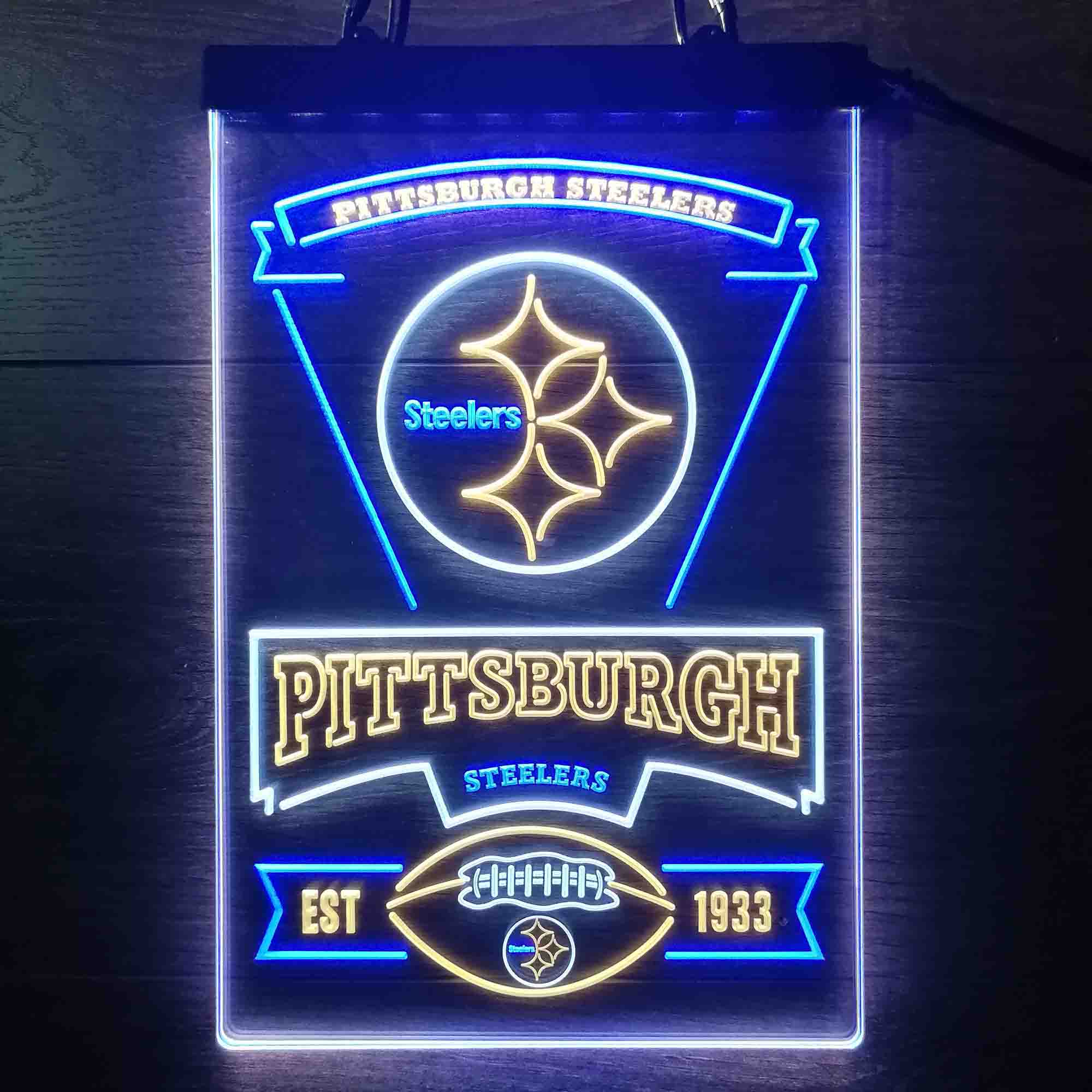 Pittsburgh Steelers Neon LED Light Sign