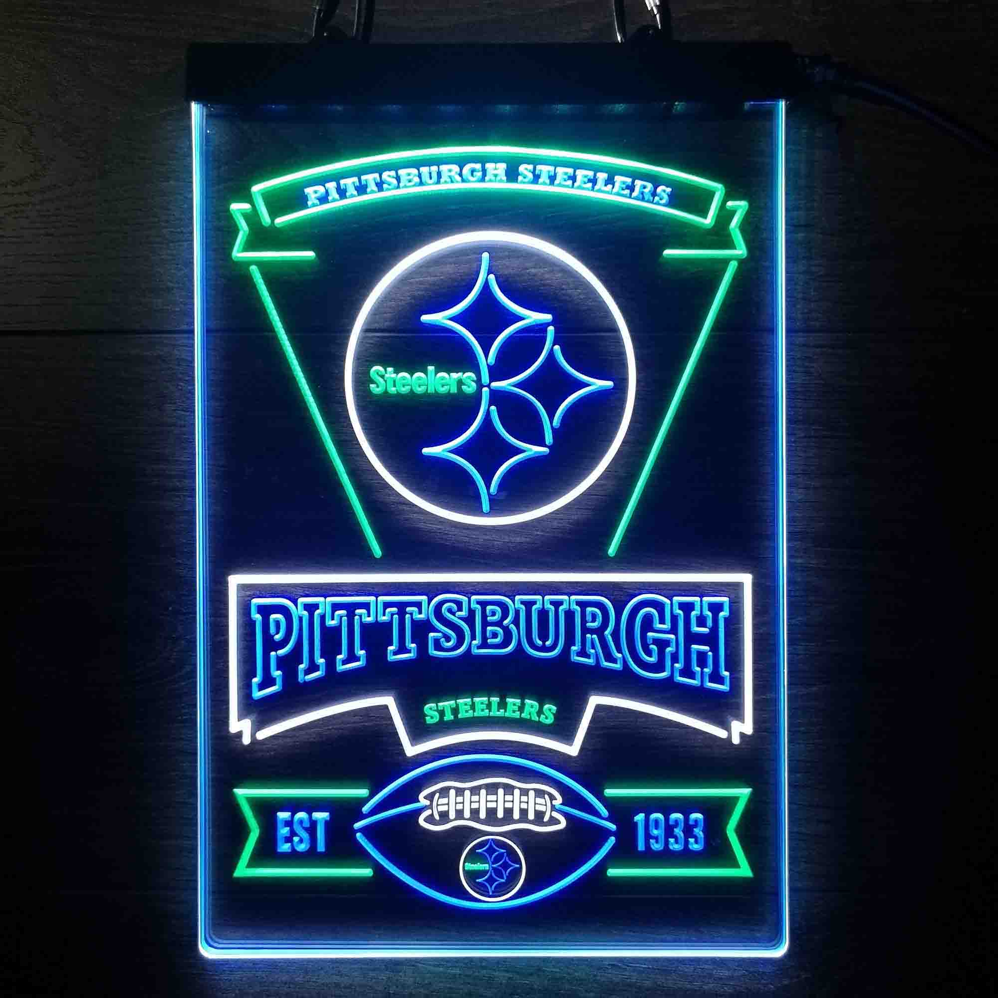 Pittsburgh Steelers Neon LED Light Sign 