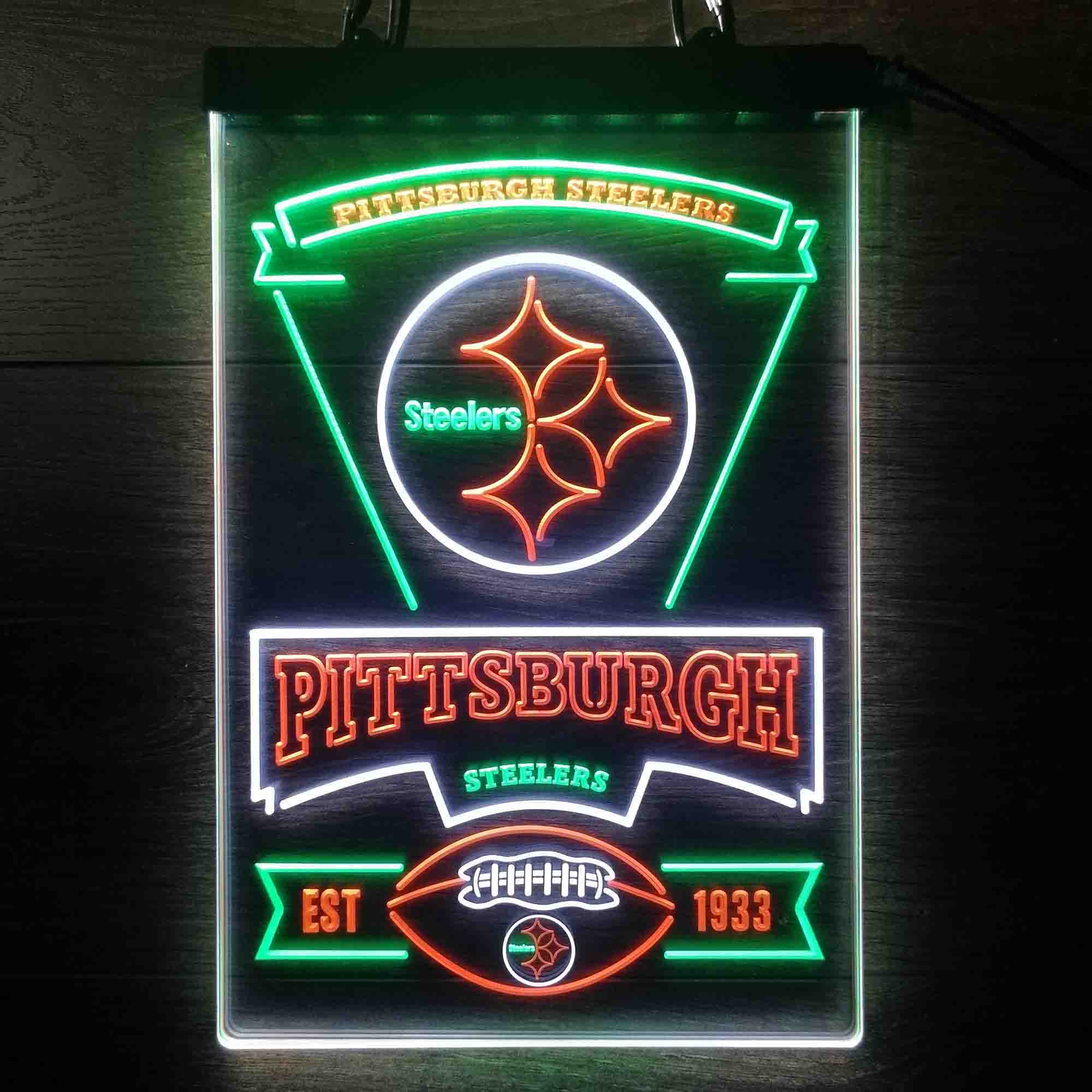 Pittsburgh Steelers Neon LED Light Sign