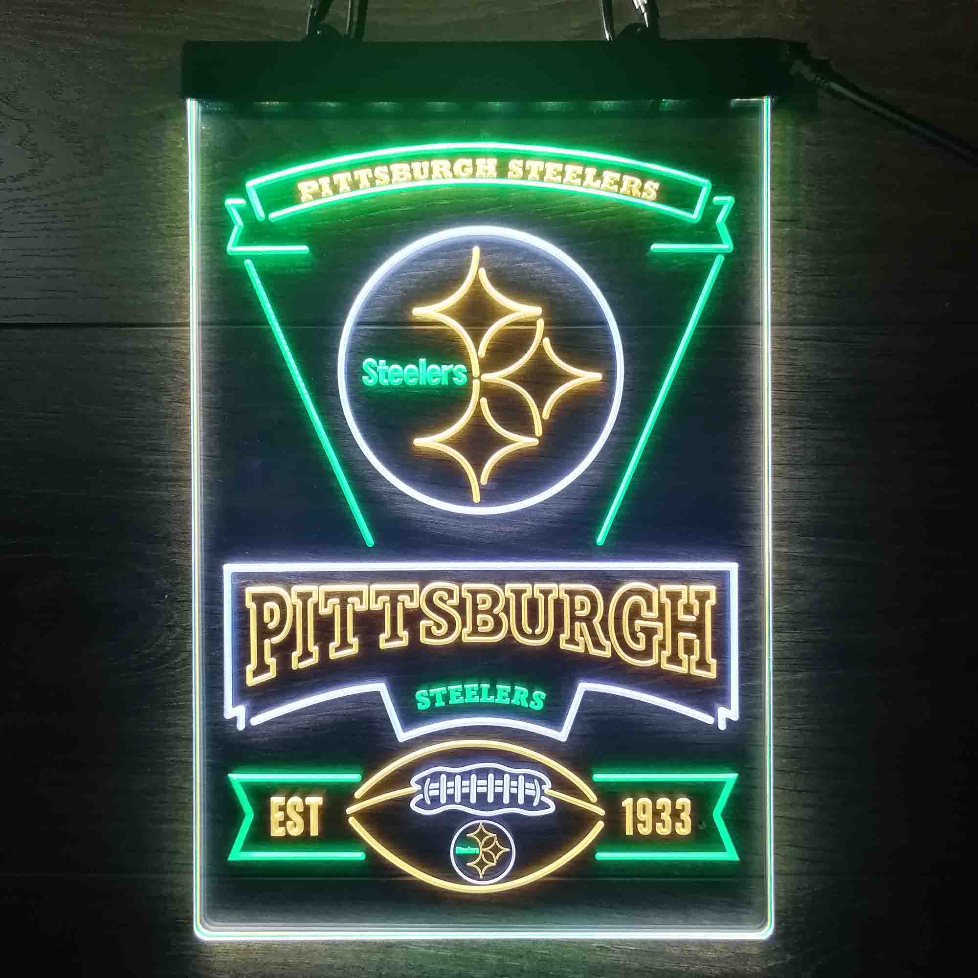 Pittsburgh Steelers Neon LED Light Sign