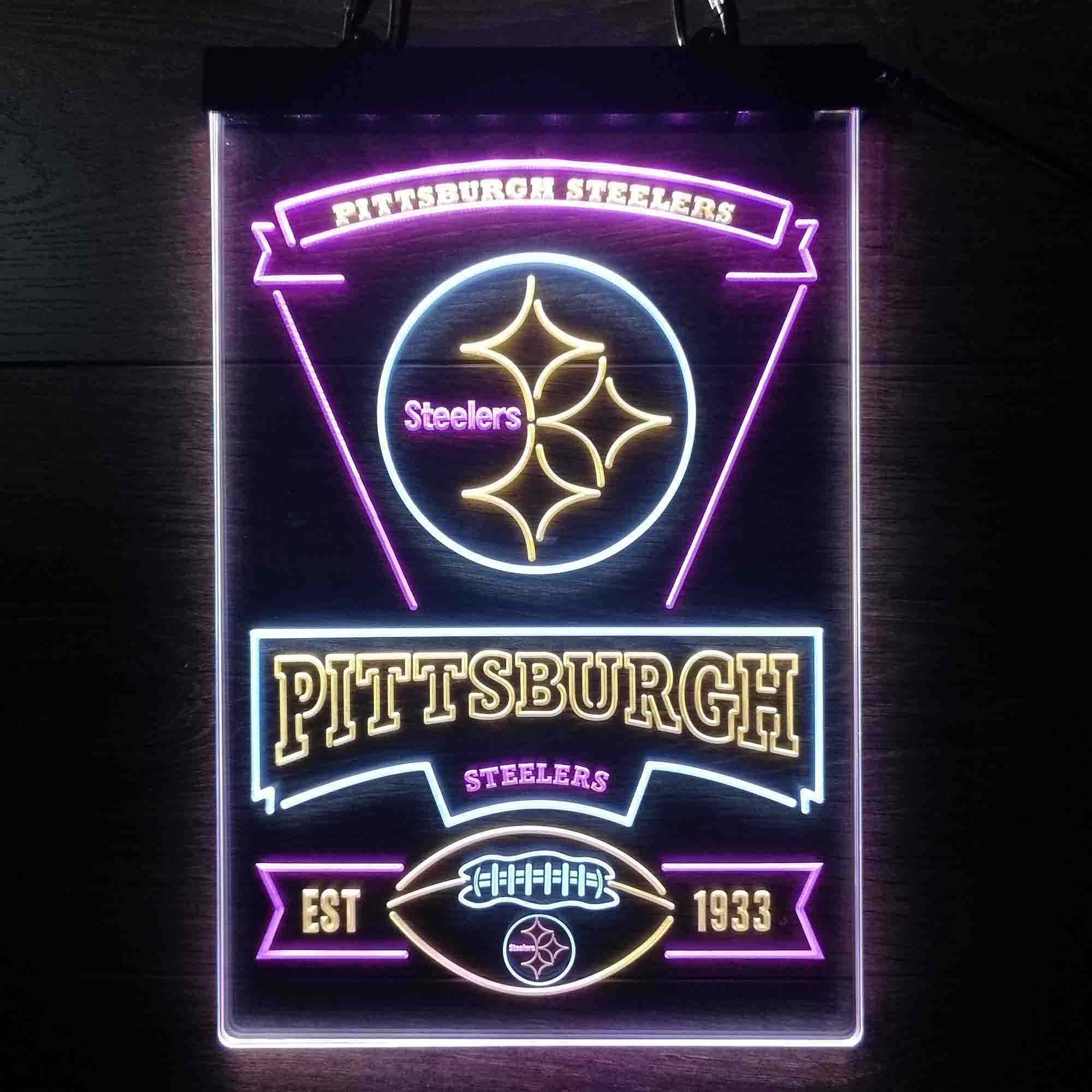 Pittsburgh Steelers Neon LED Light Sign