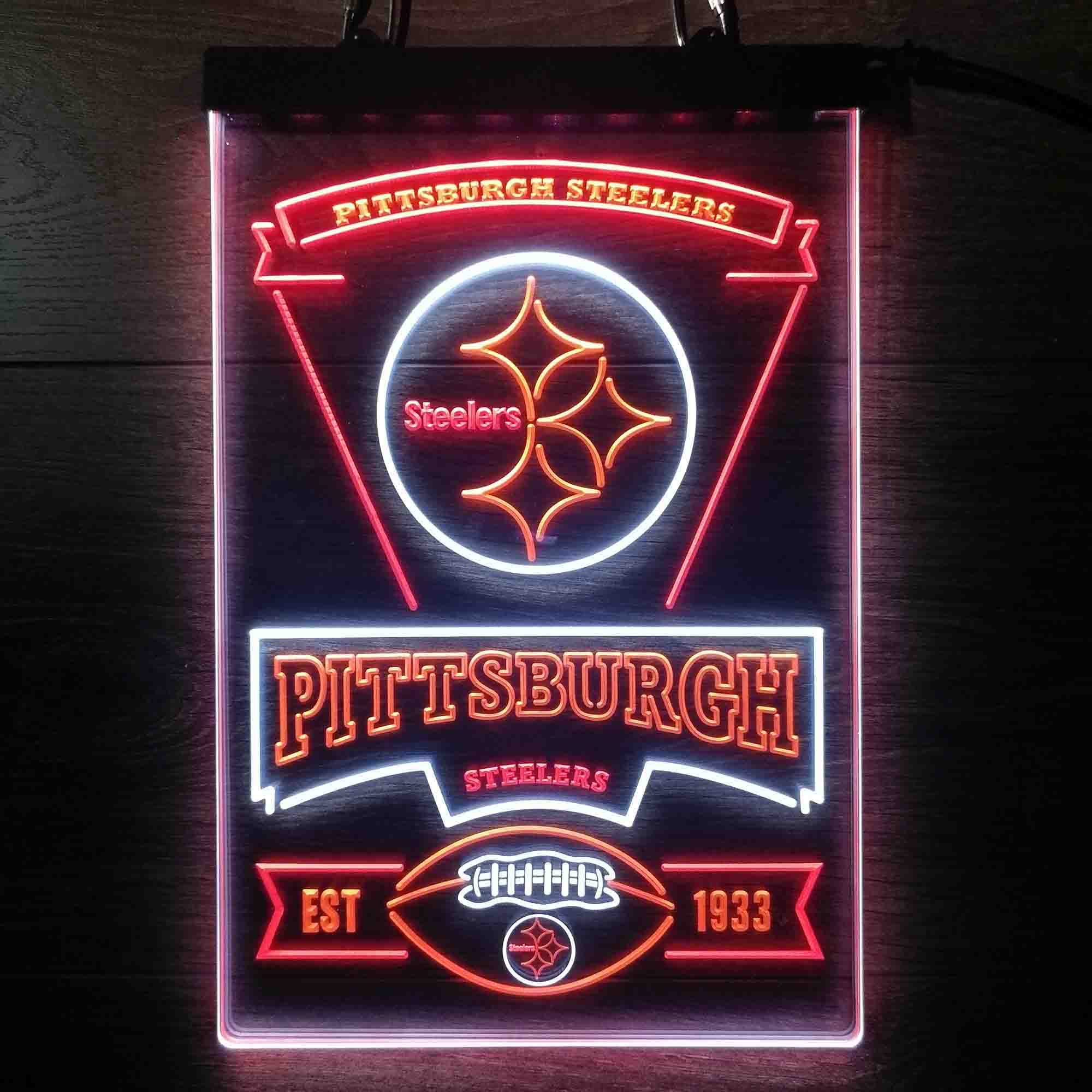 Pittsburgh Steelers Neon LED Light Sign