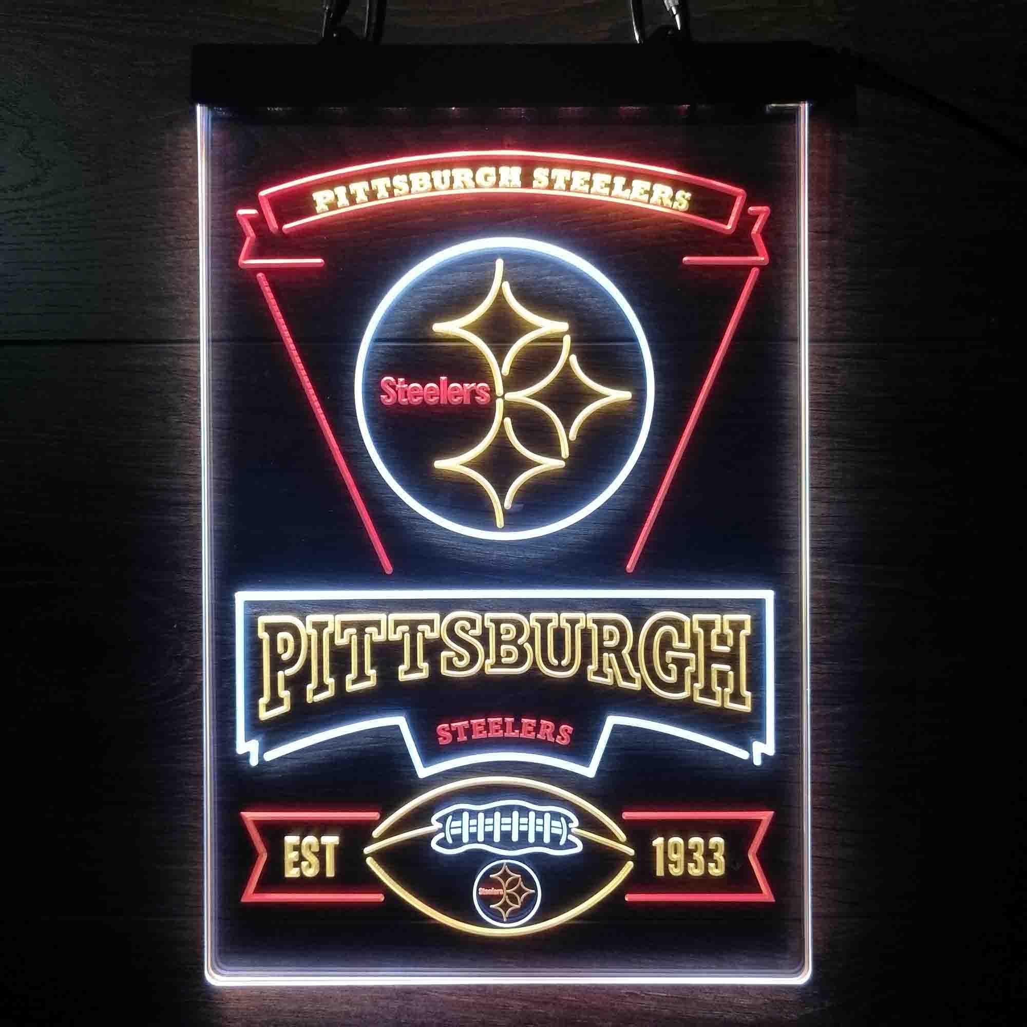 Pittsburgh Steelers Neon LED Light Sign