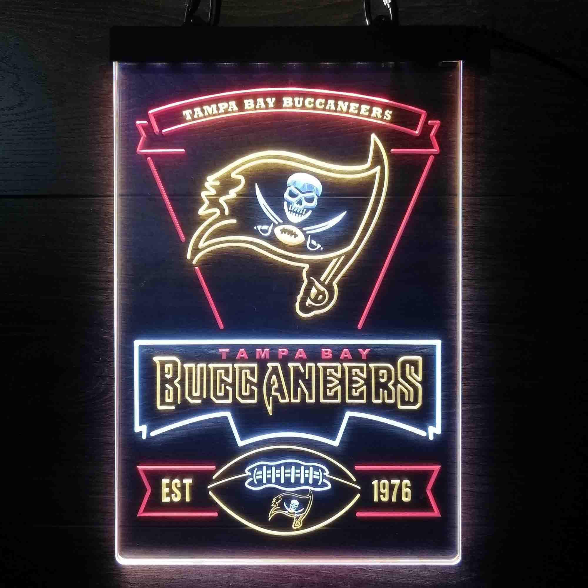 Tampa Bay Buccaneers Neon LED Sign 3 Colors