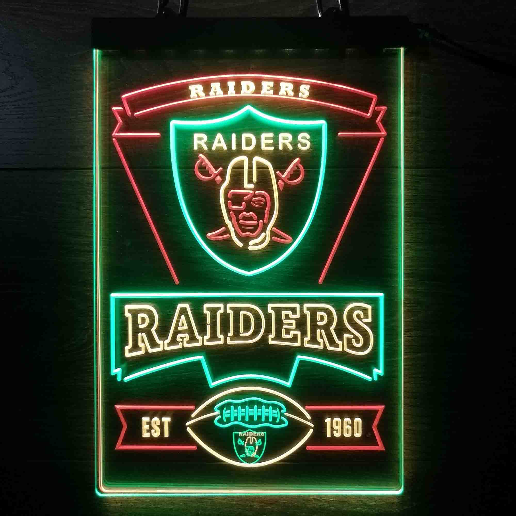 Las Vegas Raiders Led Light Sign