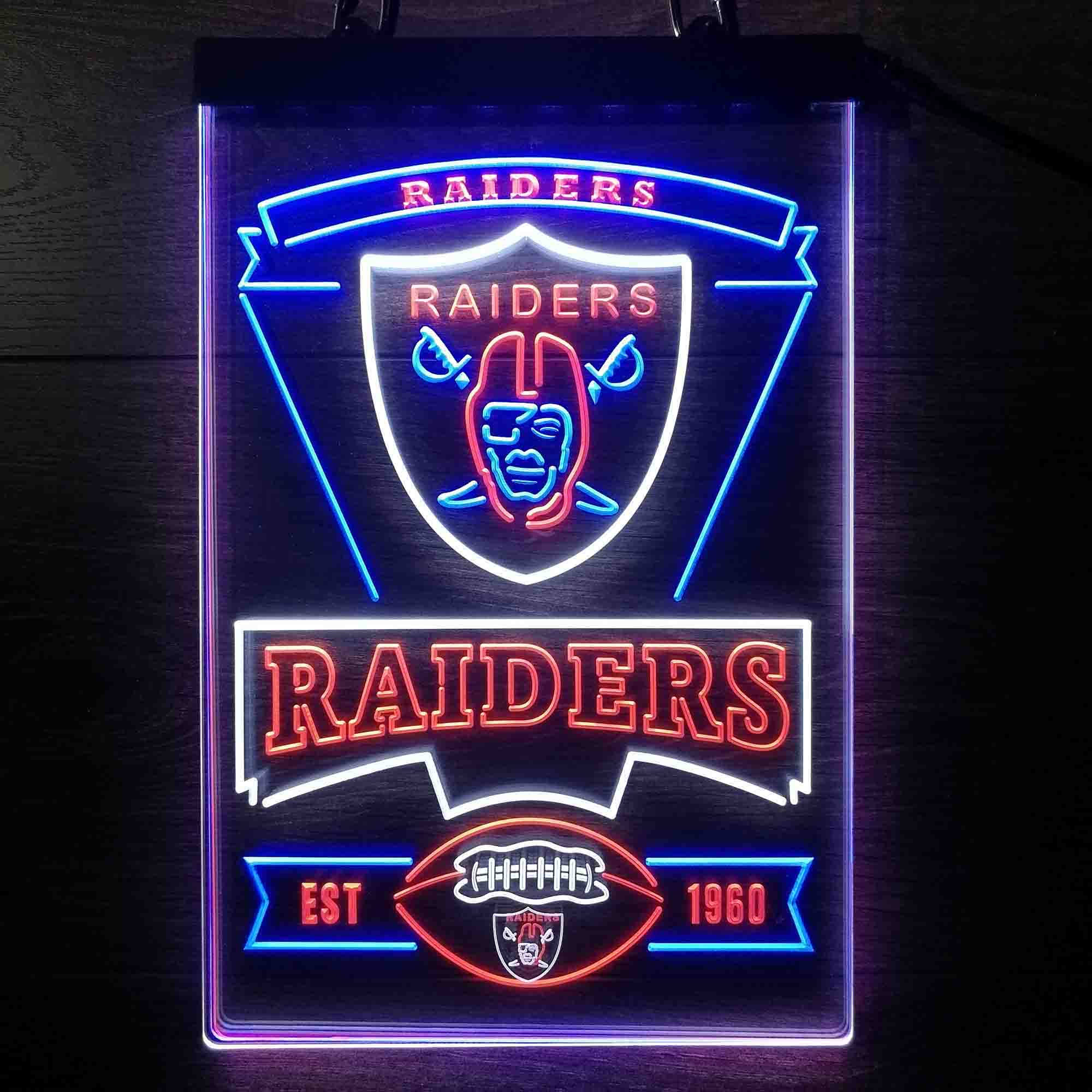 Las Vegas Raiders Led Light Sign