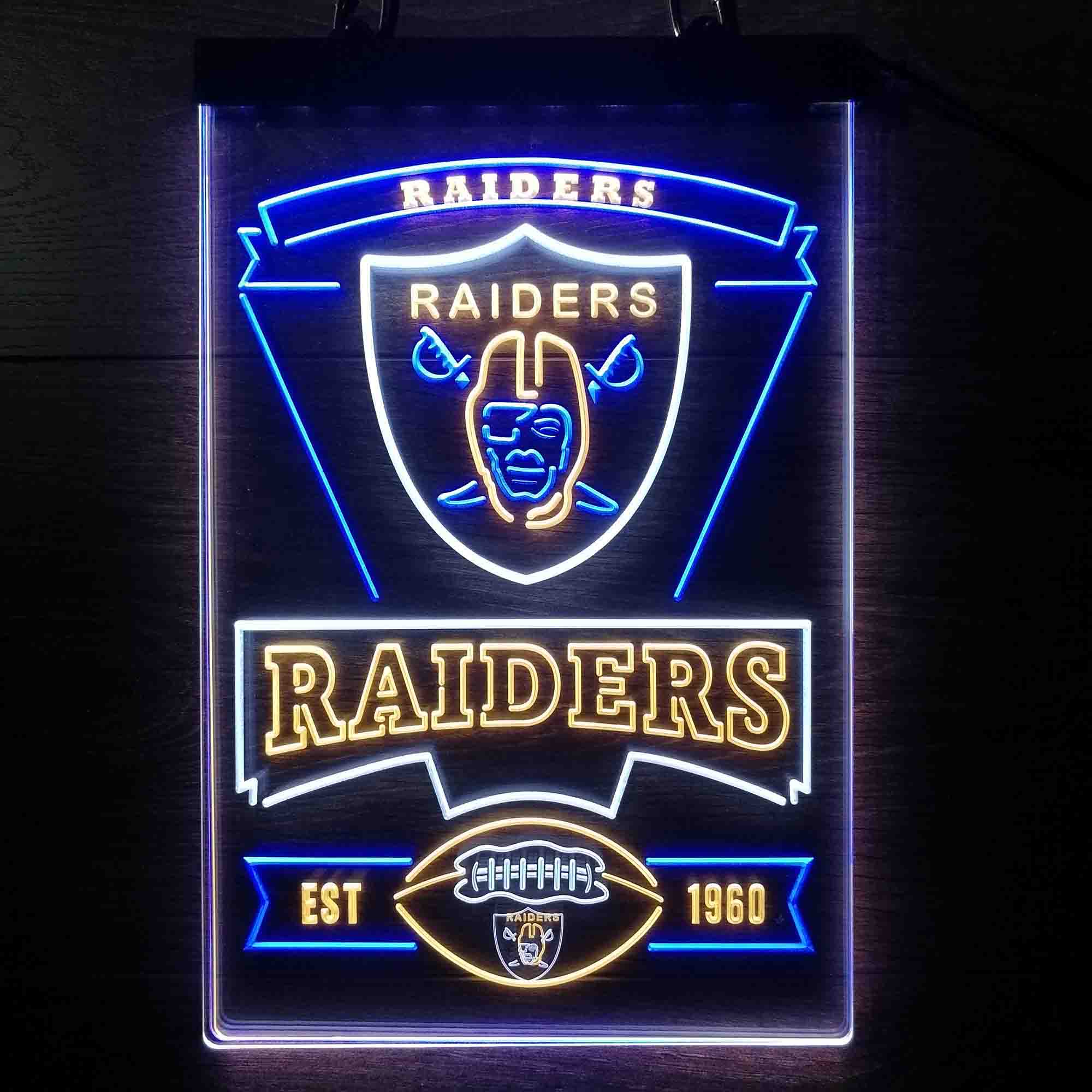 Las Vegas Raiders Led Light Sign