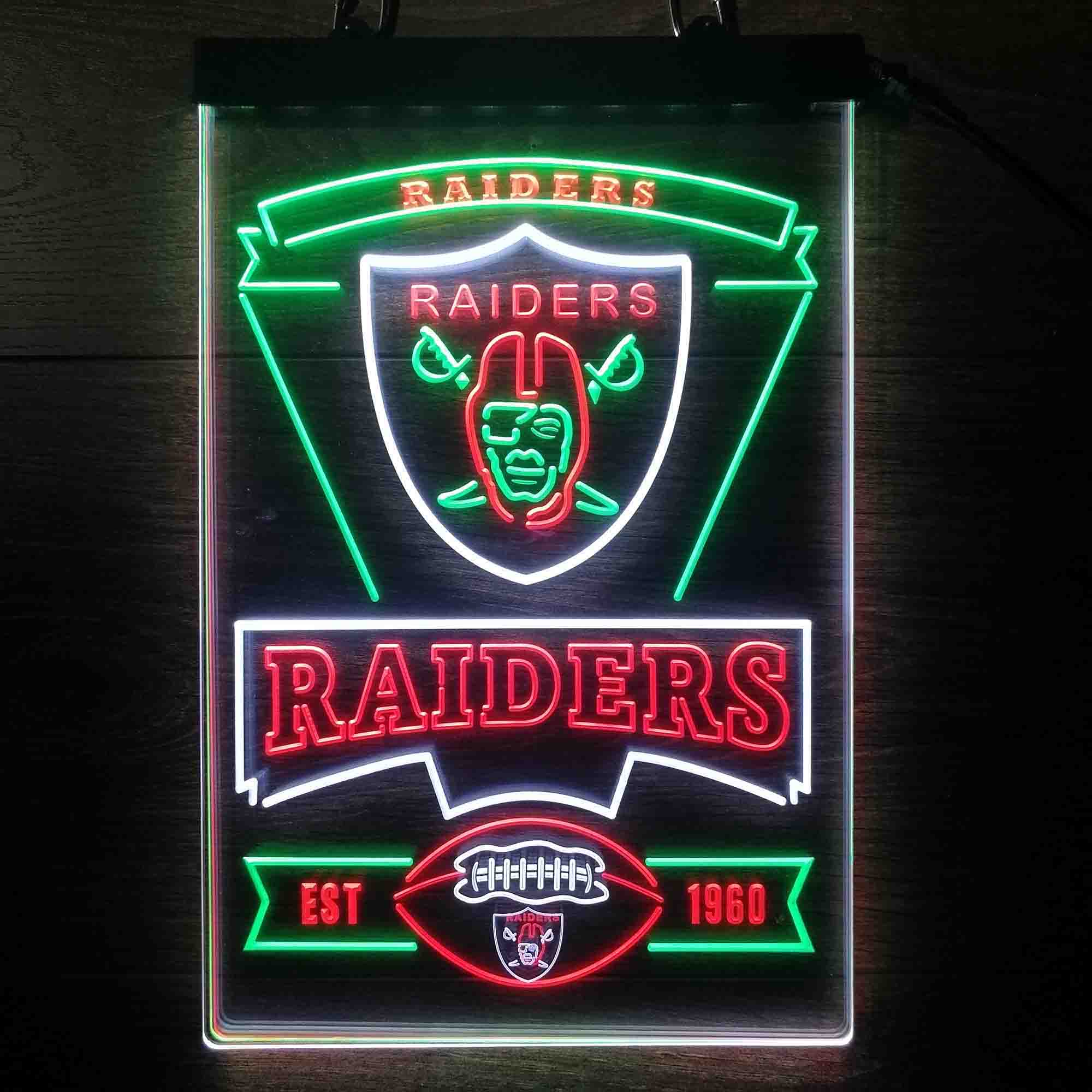 Las Vegas Raiders Led Light Sign