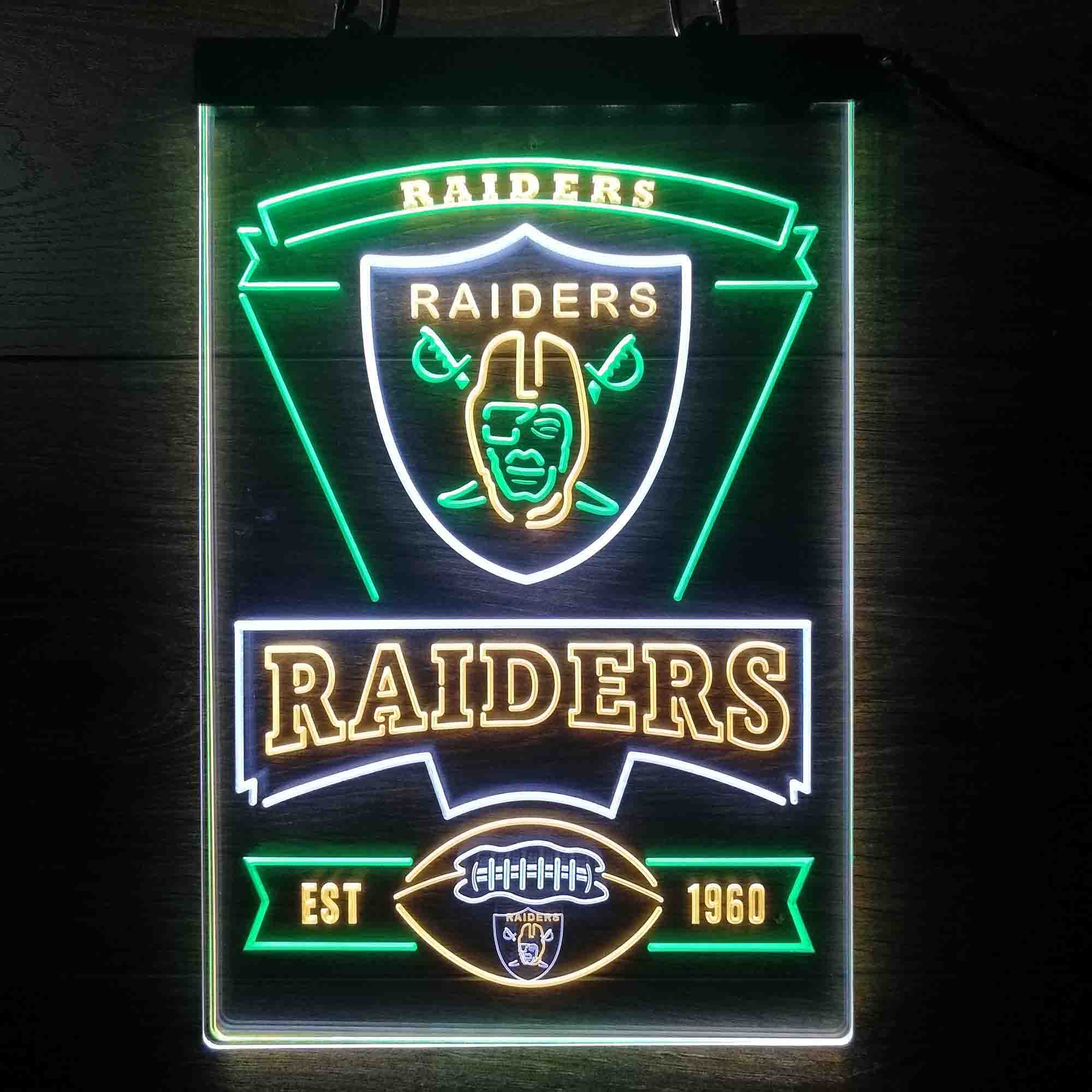 Las Vegas Raiders Led Light Sign