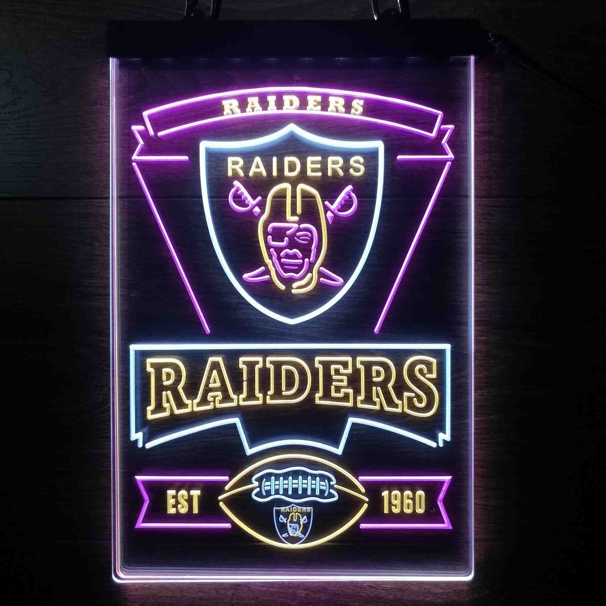 Las Vegas Raiders Led Light Sign