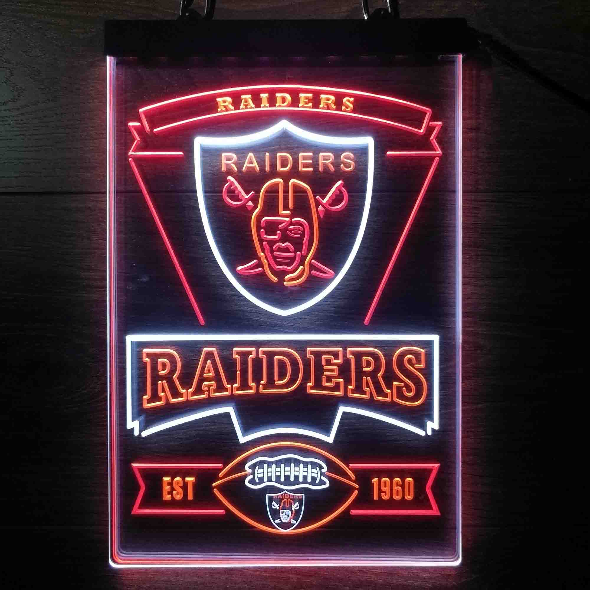 Las Vegas Raiders Led Light Sign