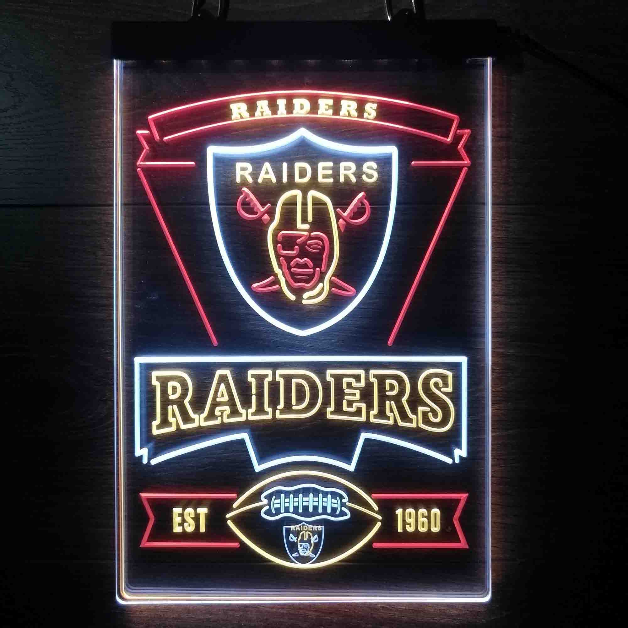 Las Vegas Raiders Led Light Sign