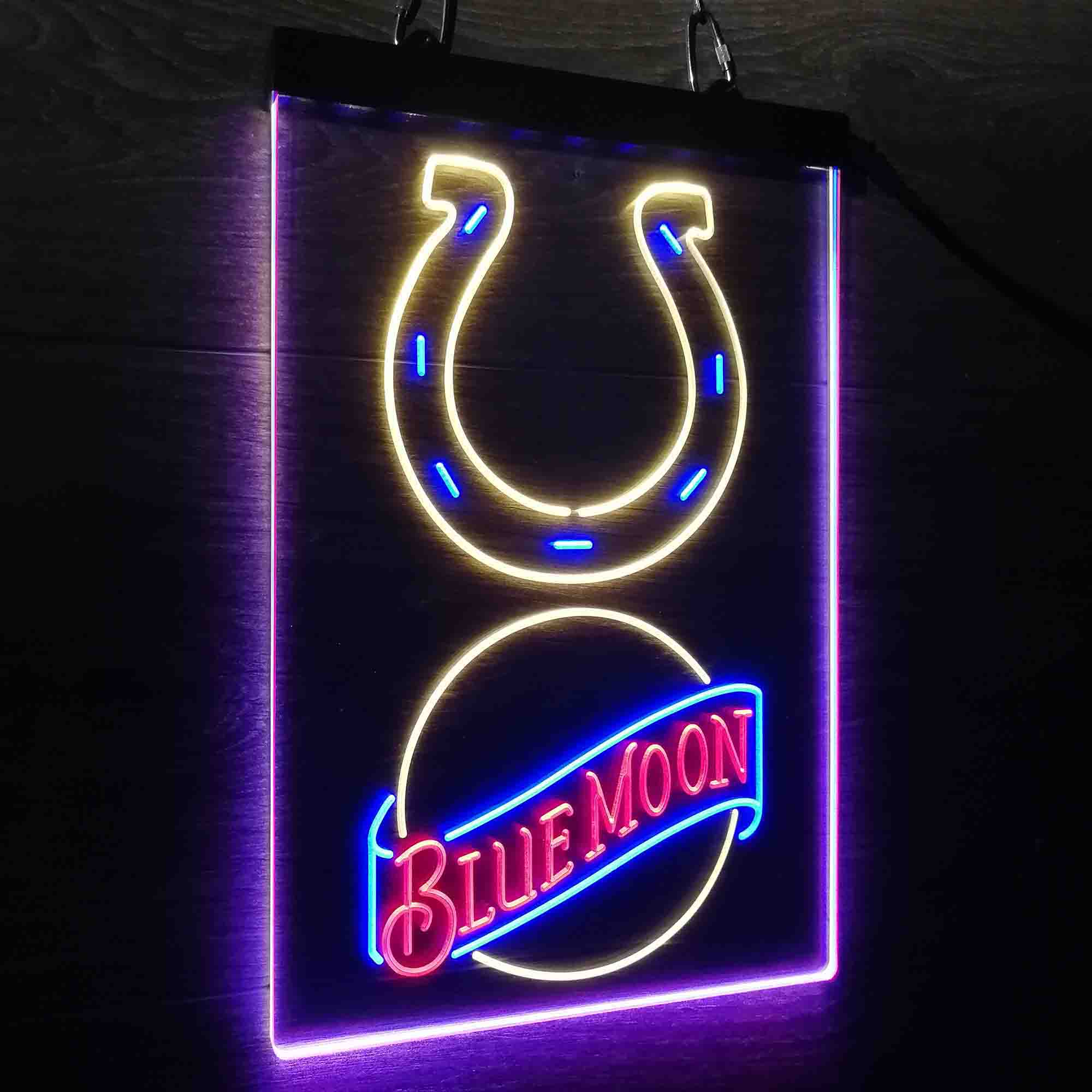 Blue Moon Bar Indianapolis Colts Est. 1953 Led Light Sign