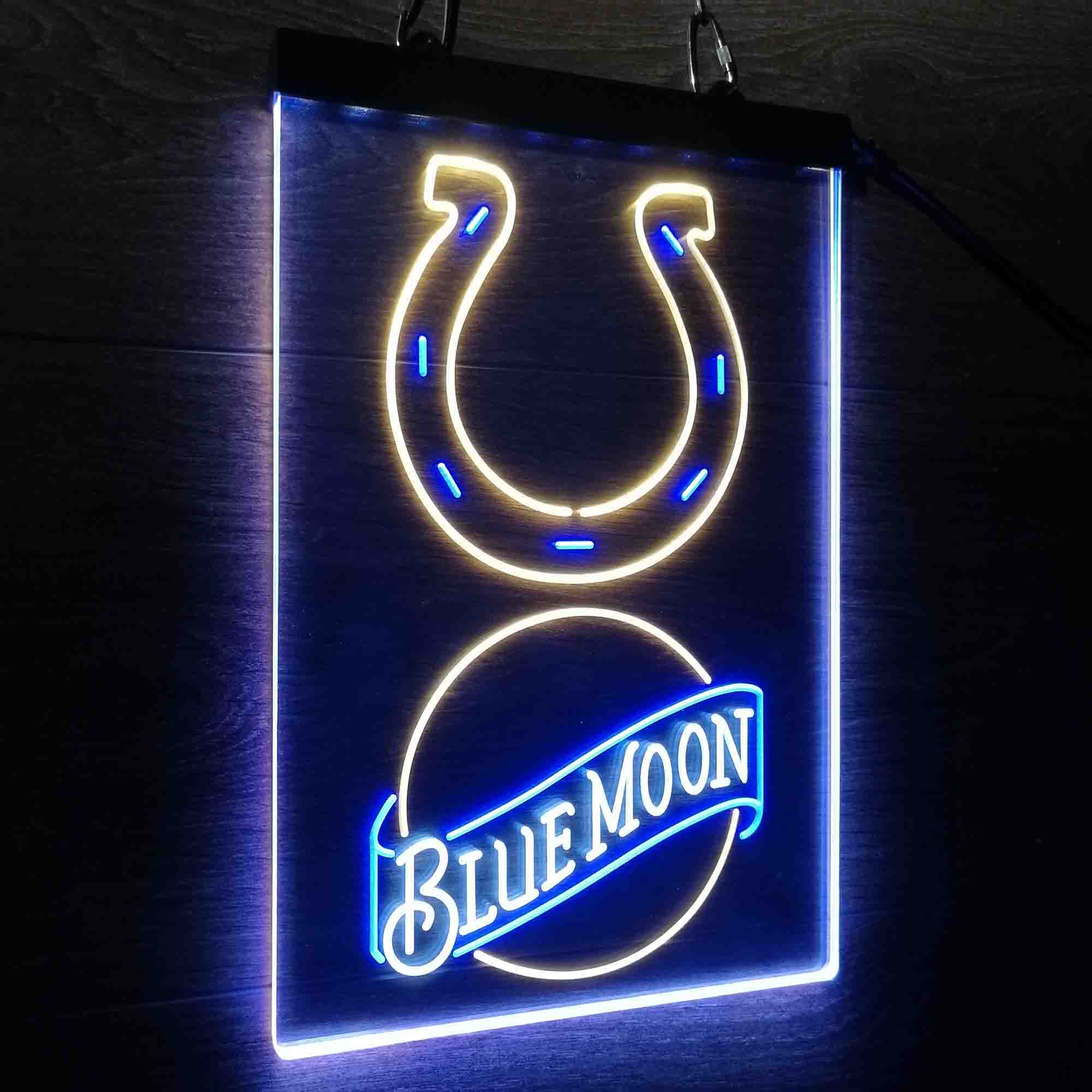 Blue Moon Bar Indianapolis Colts Est. 1953 Led Light Sign