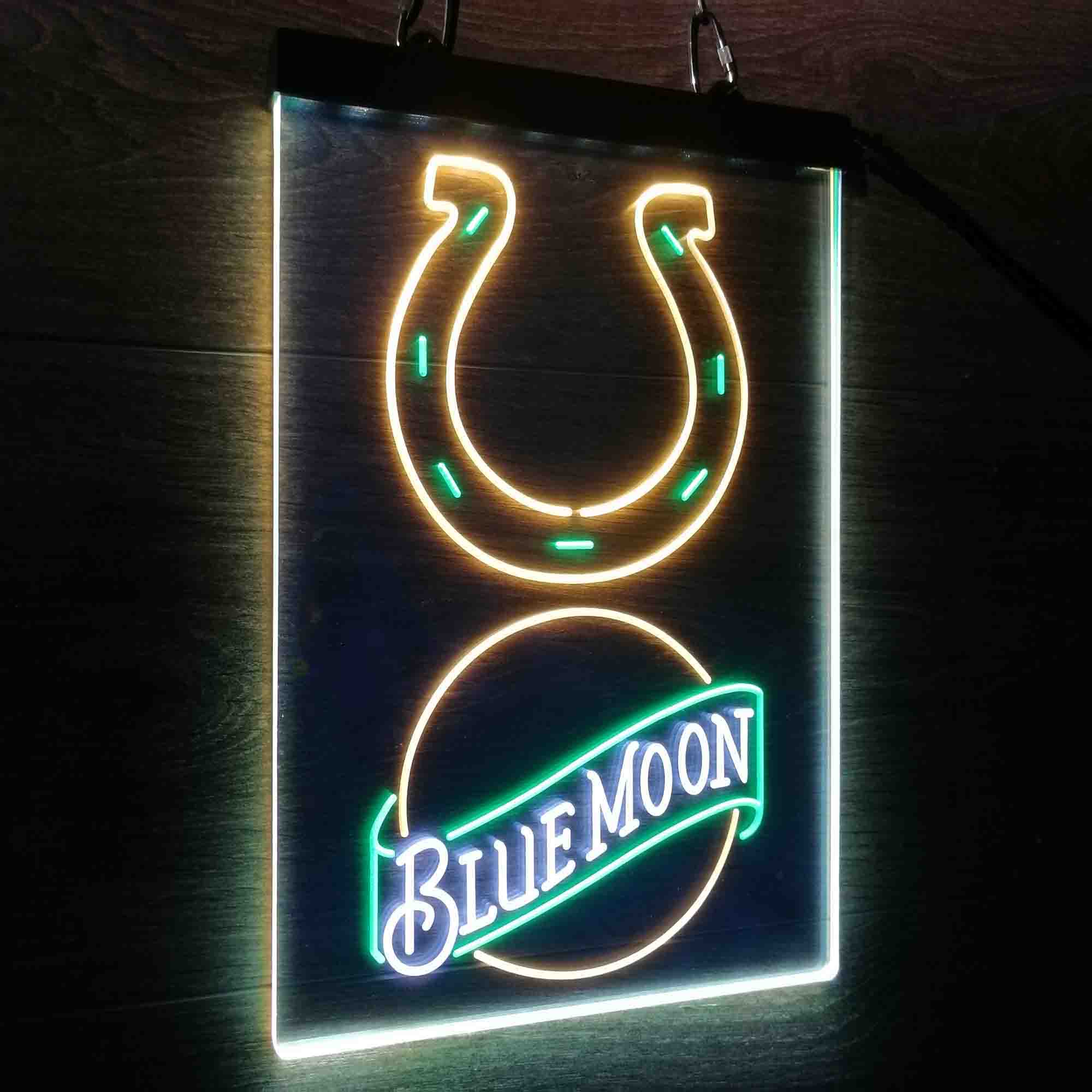 Blue Moon Bar Indianapolis Colts Est. 1953 Led Light Sign