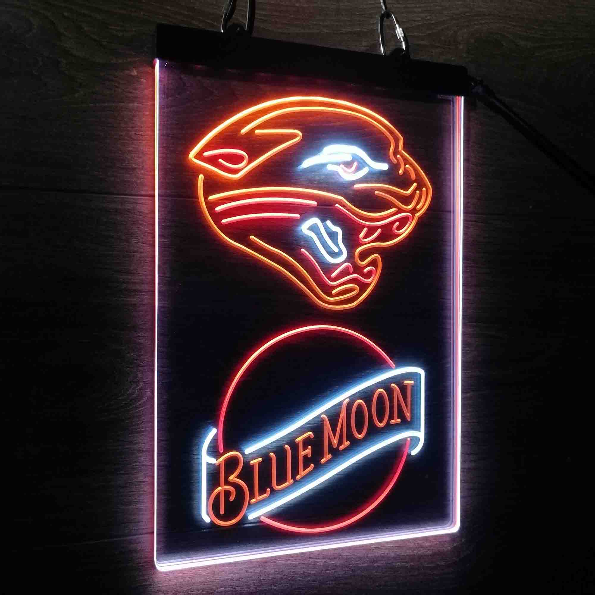 Blue Moon Bar Jacksonville Jaguars Est. 1995 Led Light Sign