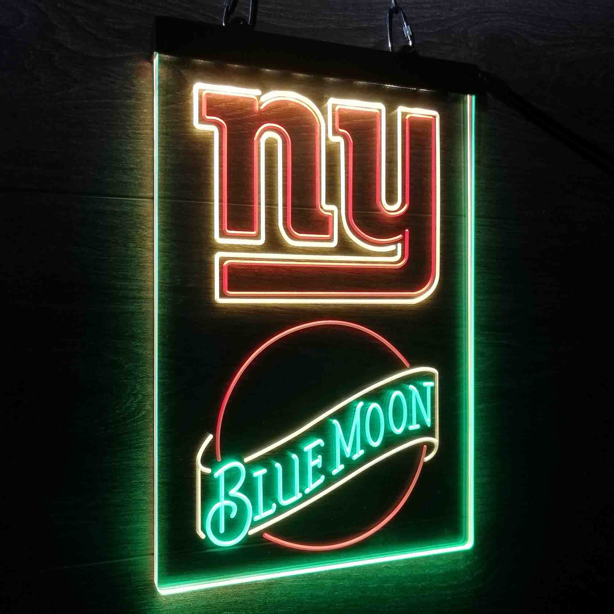 Blue Moon Bar New York Giants Est. 1925 Neon LED Light Sign