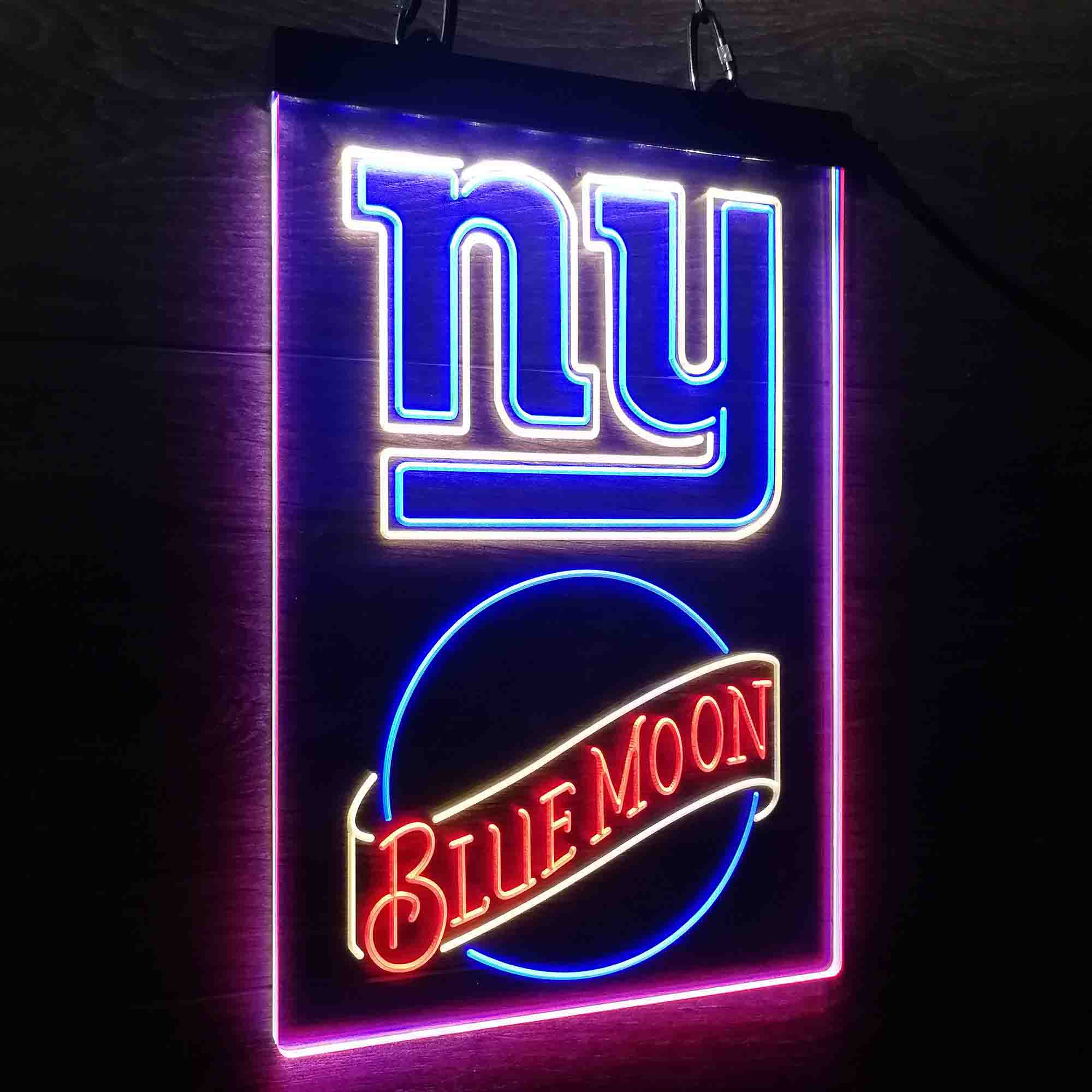 Blue Moon Bar New York Giants Est. 1925 Neon LED Light Sign