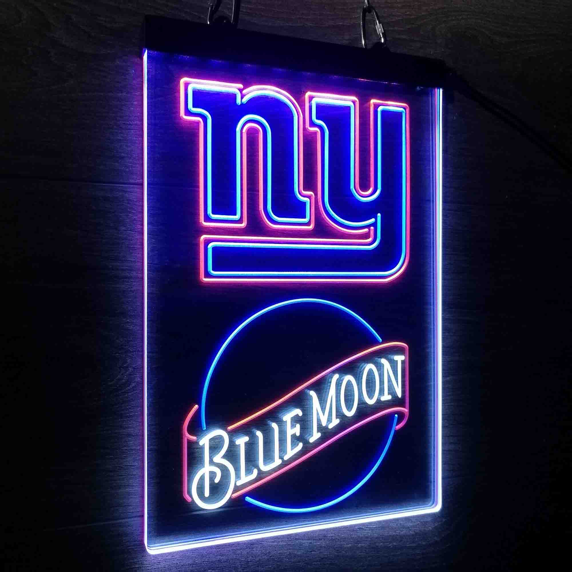 Blue Moon Bar New York Giants Est. 1925 Neon LED Light Sign