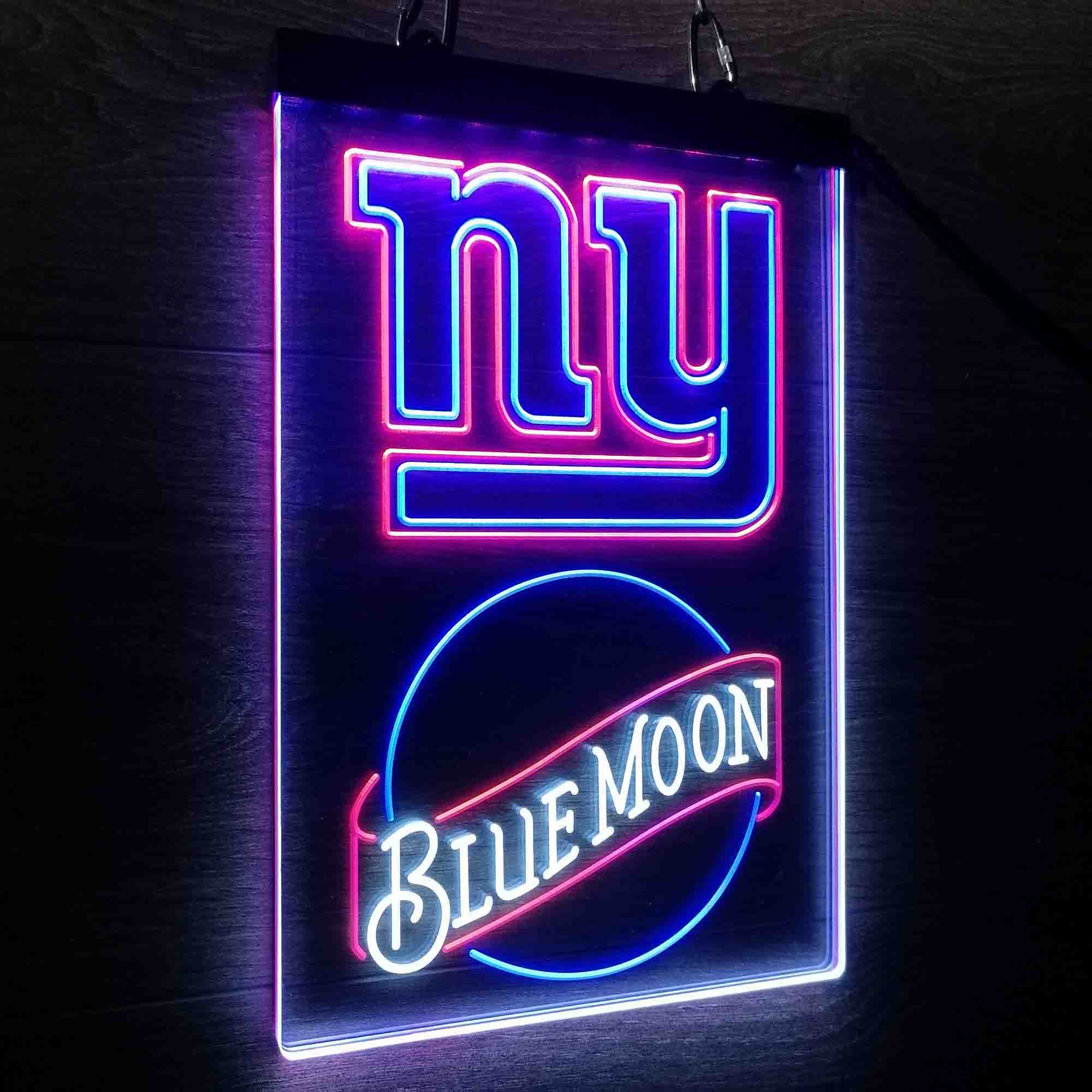 Blue Moon Bar New York Giants Est. 1925 Neon LED Light Sign