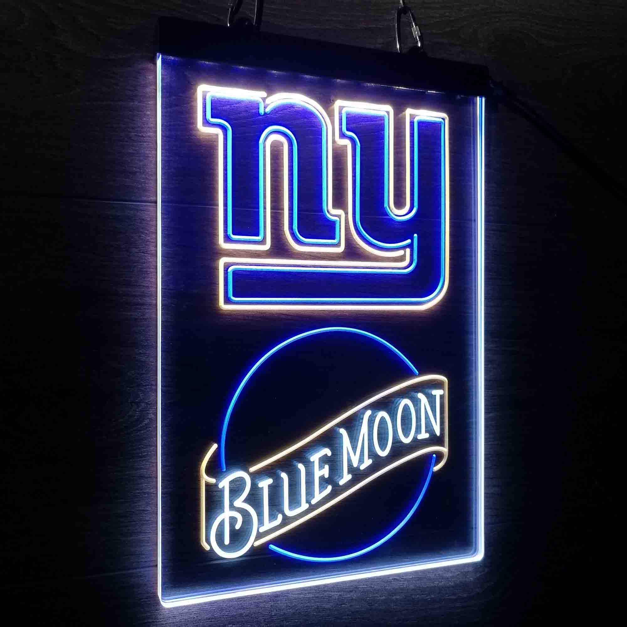 Blue Moon Bar New York Giants Est. 1925 Neon LED Light Sign