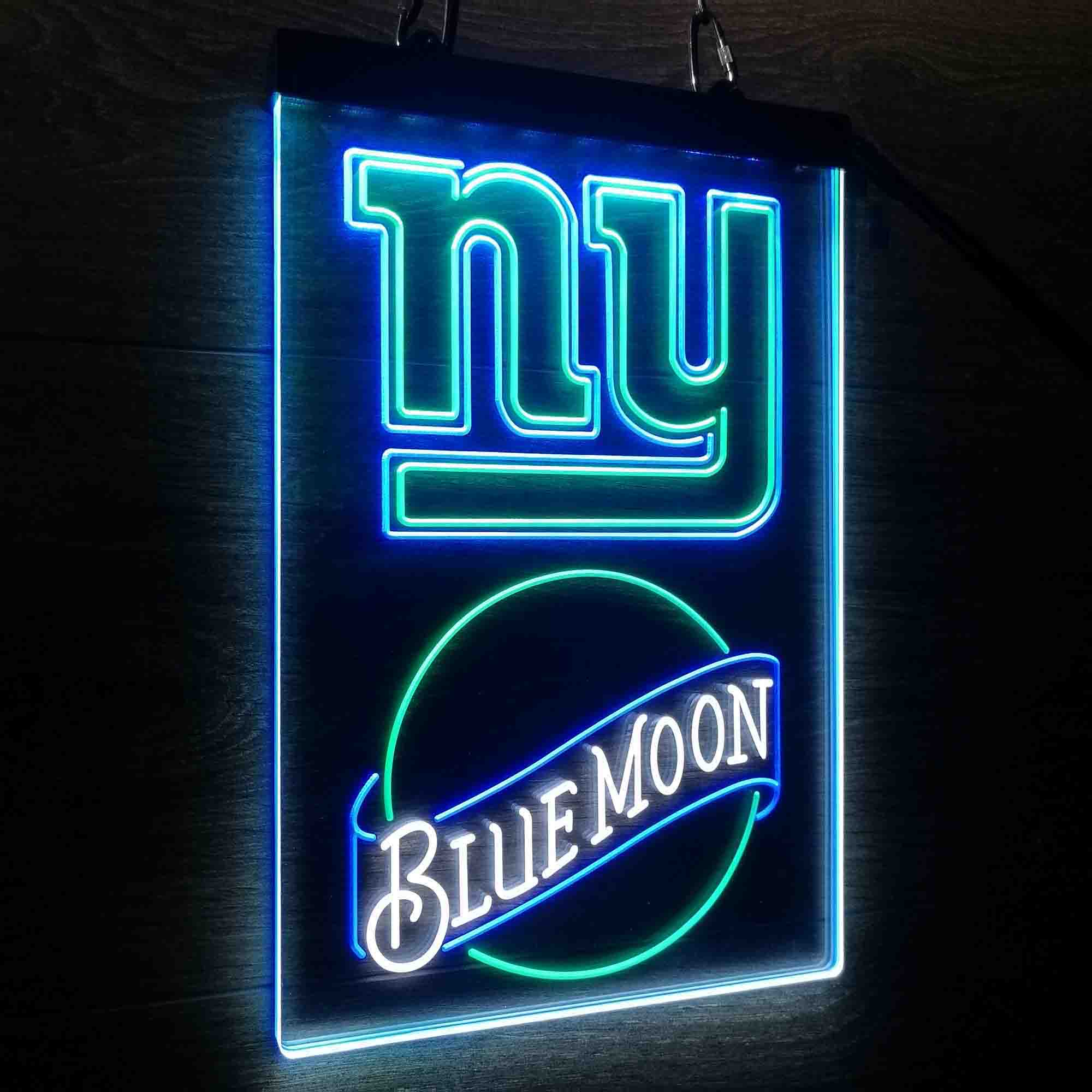 Blue Moon Bar New York Giants Est. 1925 Neon LED Light Sign