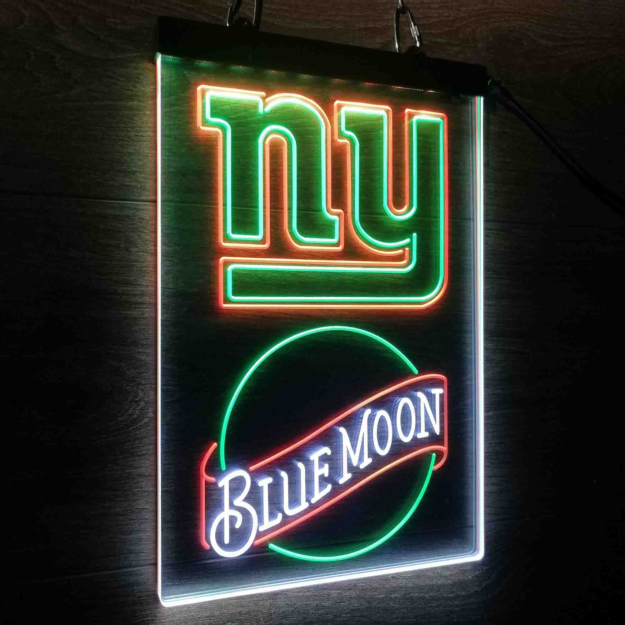 Blue Moon Bar New York Giants Est. 1925 Neon LED Light Sign