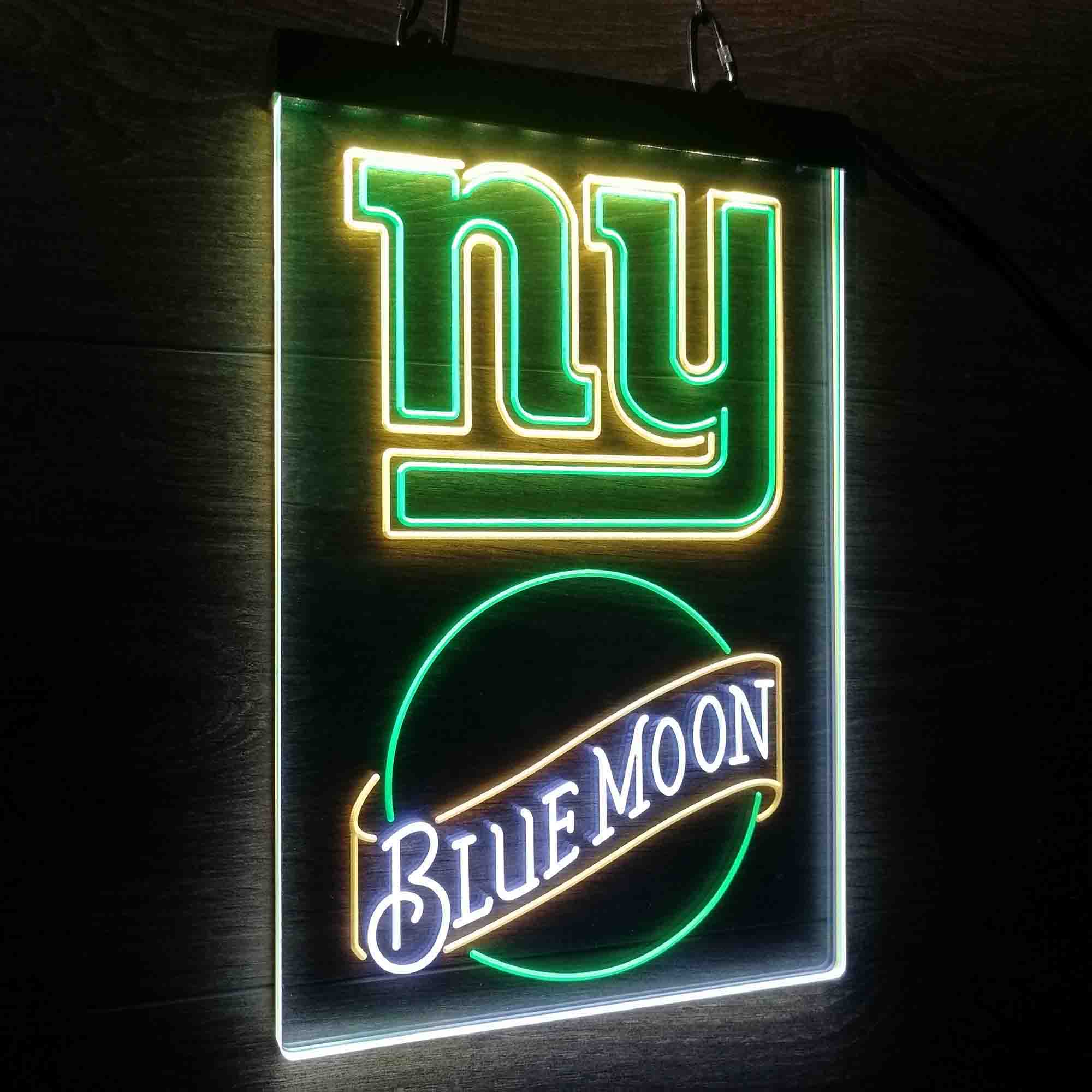 Blue Moon Bar New York Giants Est. 1925 Neon LED Light Sign