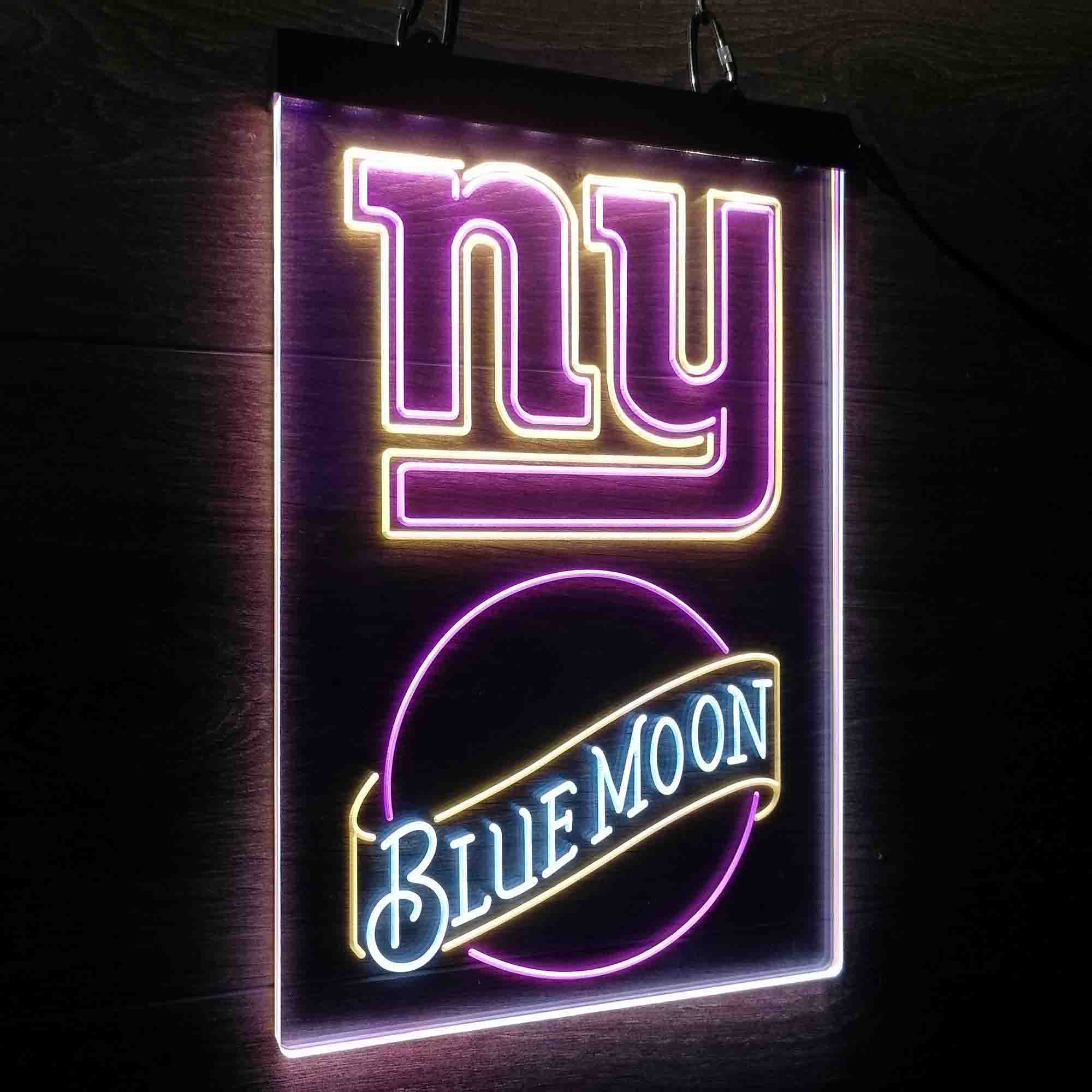 Blue Moon Bar New York Giants Est. 1925 Neon LED Light Sign