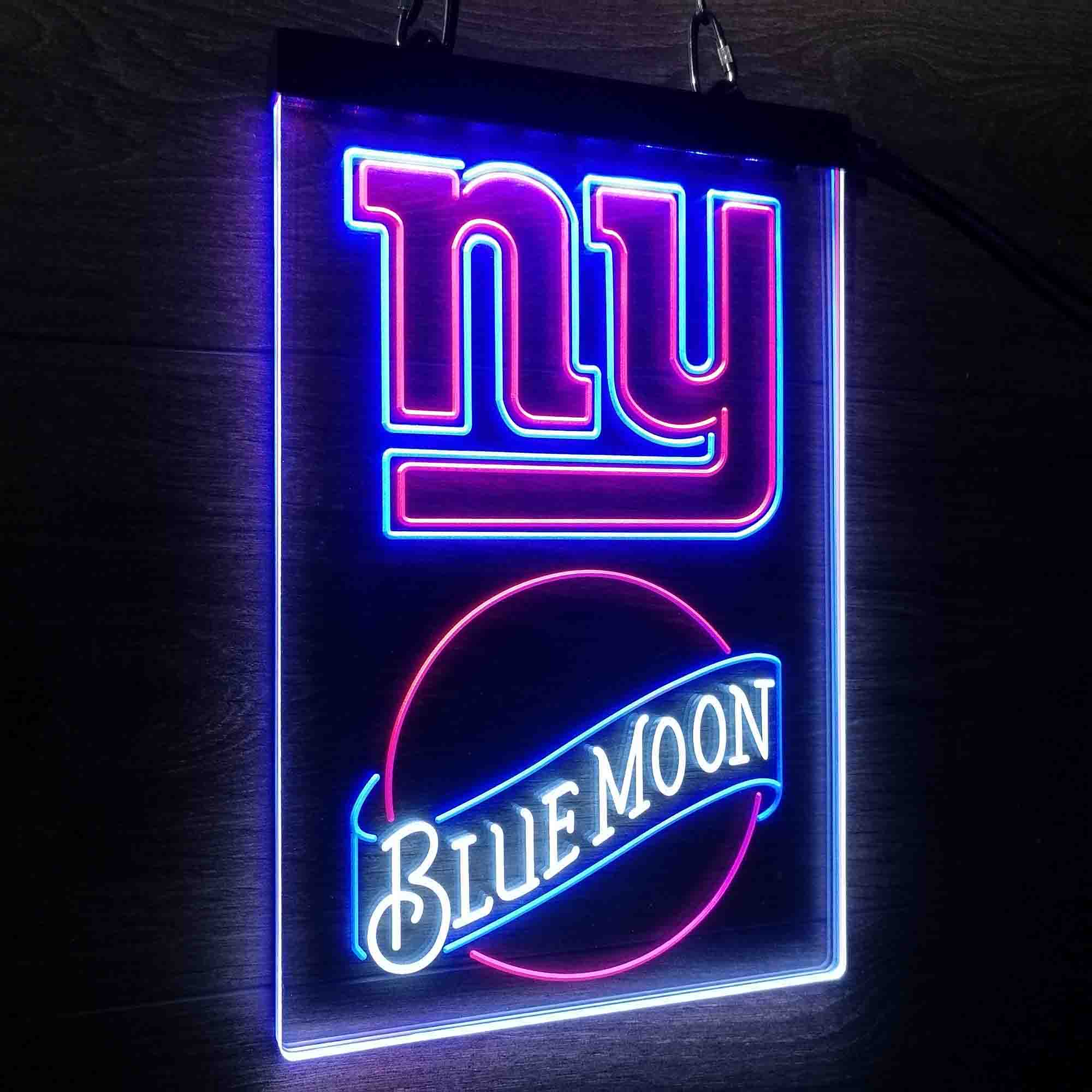 Blue Moon Bar New York Giants Est. 1925 Neon LED Light Sign 