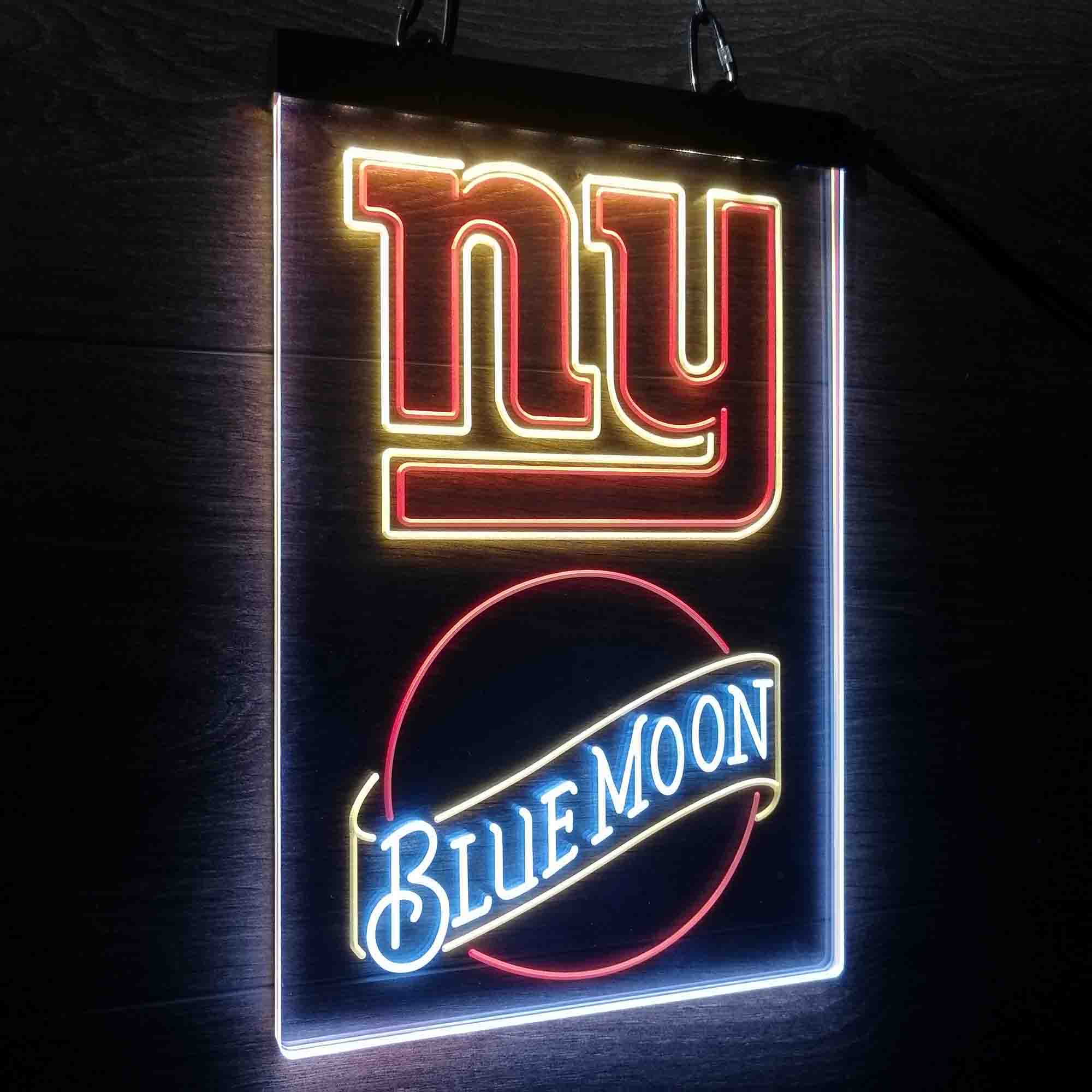 Blue Moon Bar New York Giants Est. 1925 Neon LED Light Sign