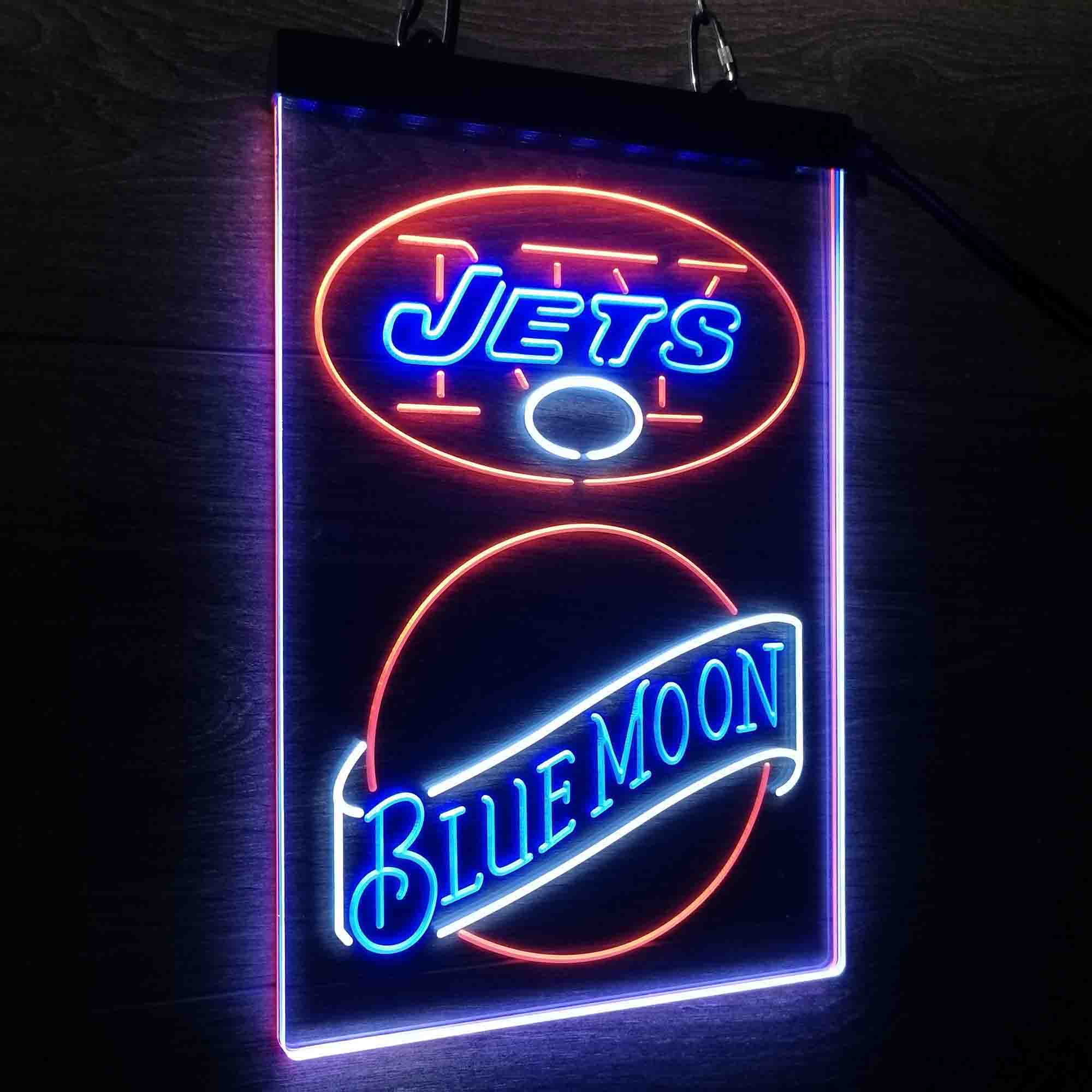 Blue Moon Bar New York Jets Est. 1960 Neon LED Sign 3 Colors