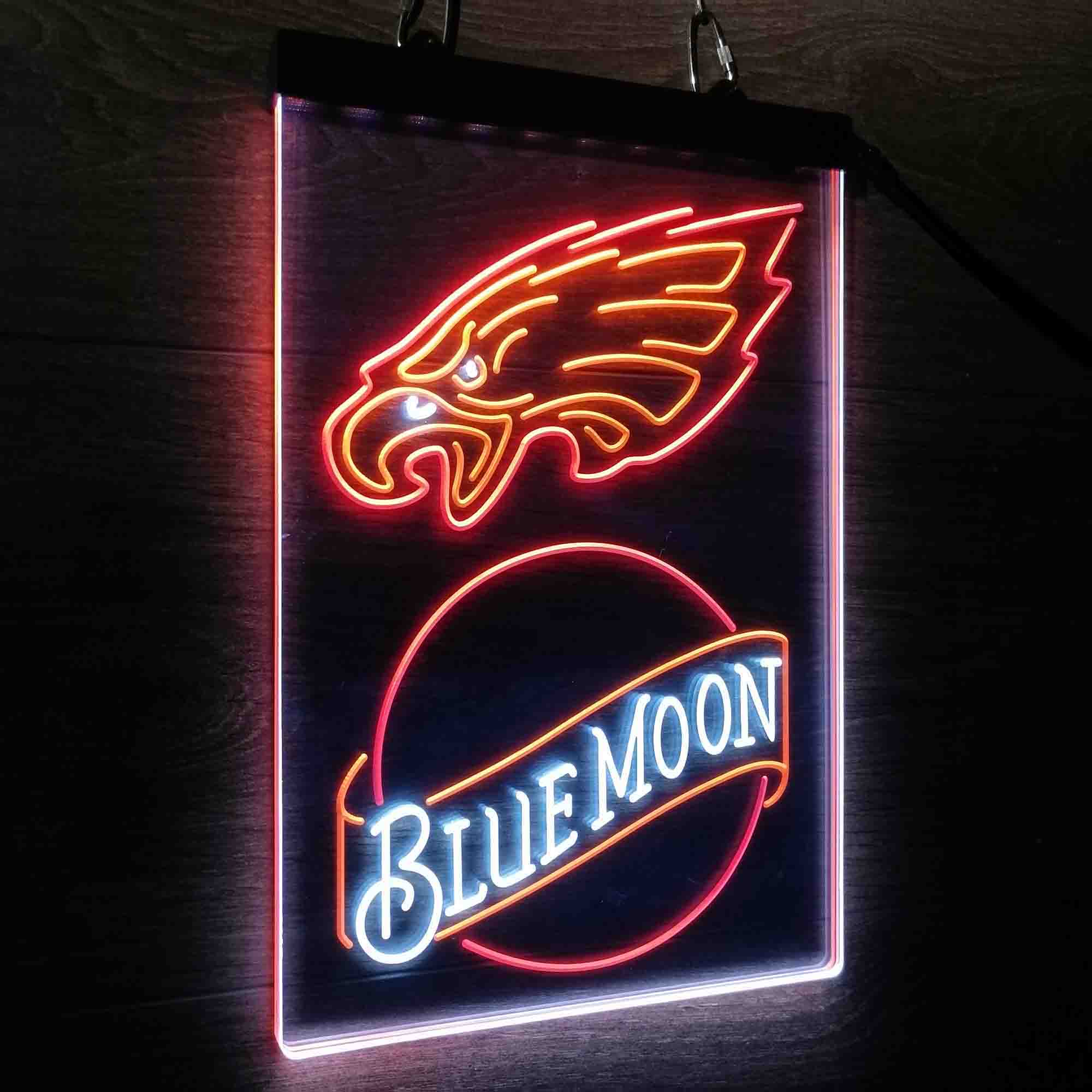 Blue Moon Bar Philadelphia Eagles Est. 1933 Neon LED Sign