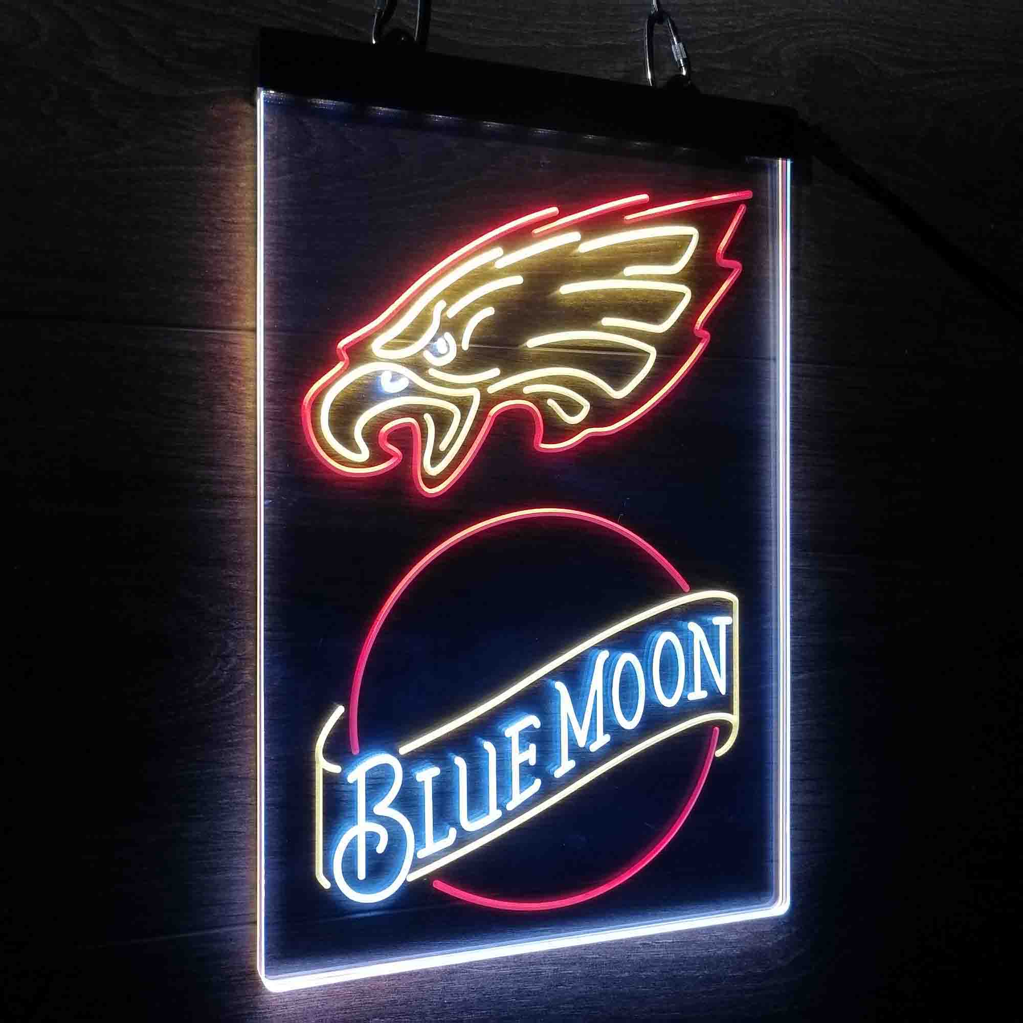 Blue Moon Bar Philadelphia Eagles Est. 1933 Neon LED Sign